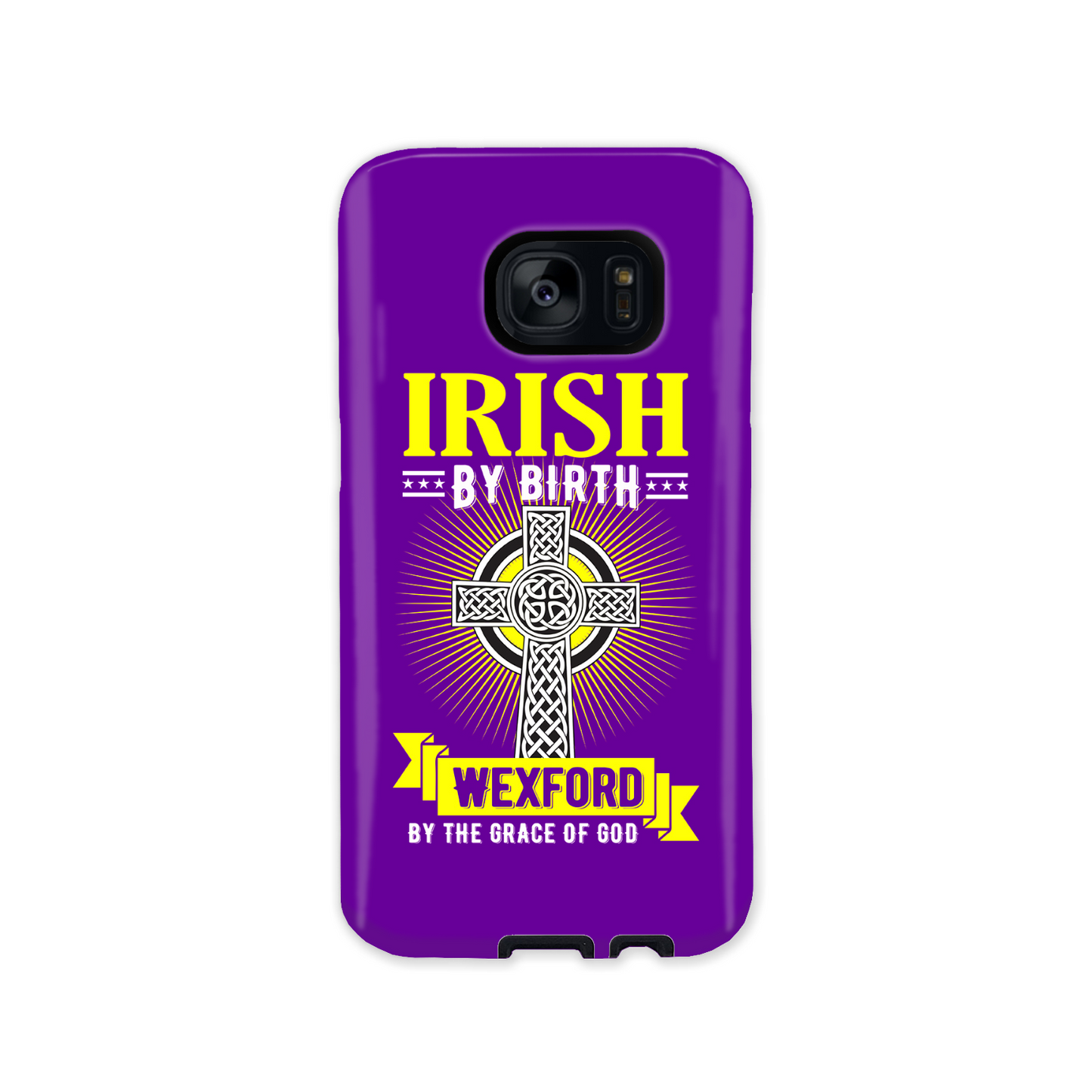 Irish By Birth Wexford By The Grace Of God Phone Case Celtic Cross Phone Case