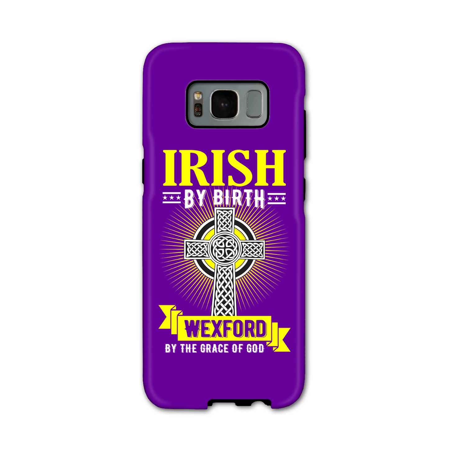 Irish By Birth Wexford By The Grace Of God Phone Case Celtic Cross Phone Case