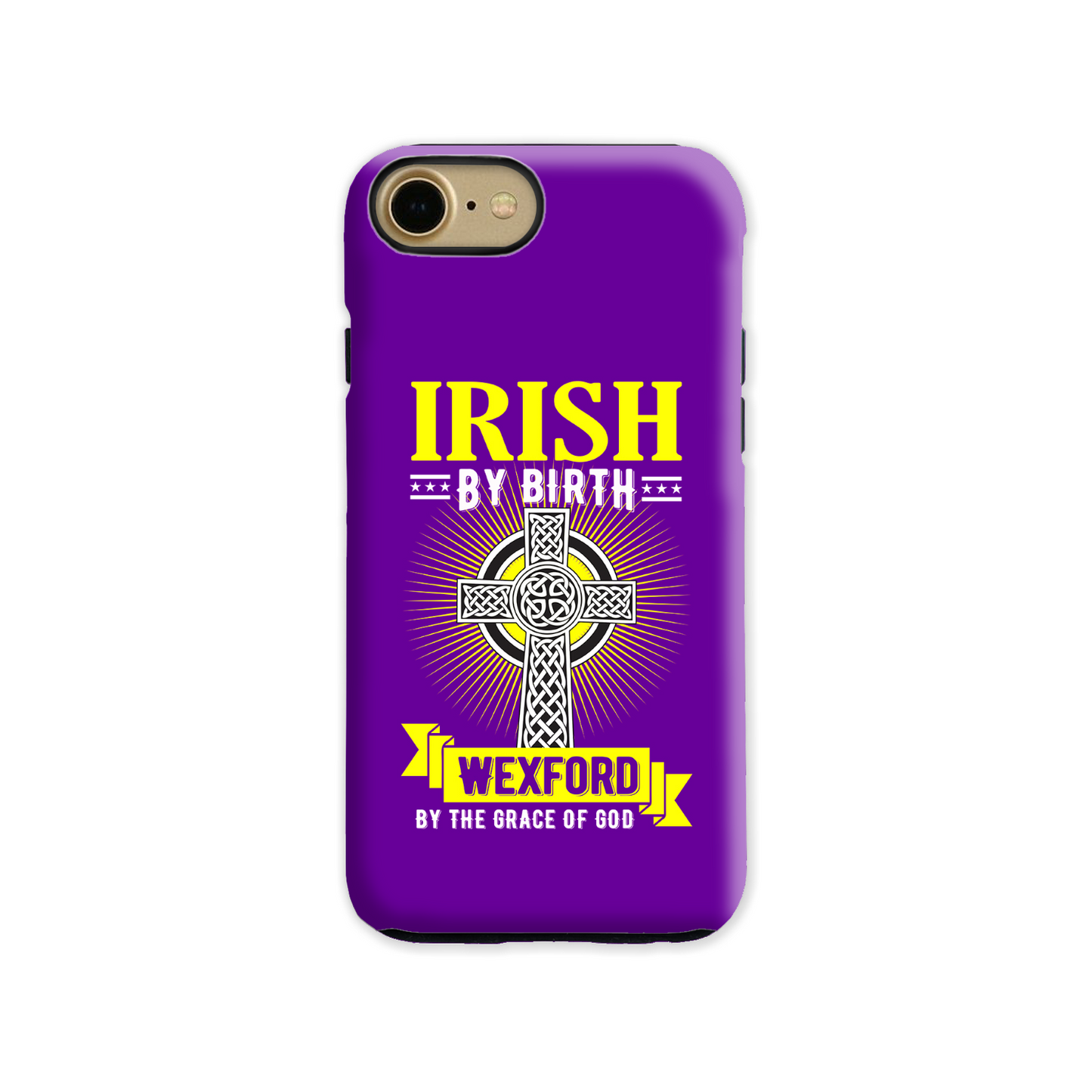 Irish By Birth Wexford By The Grace Of God Phone Case Celtic Cross Phone Case