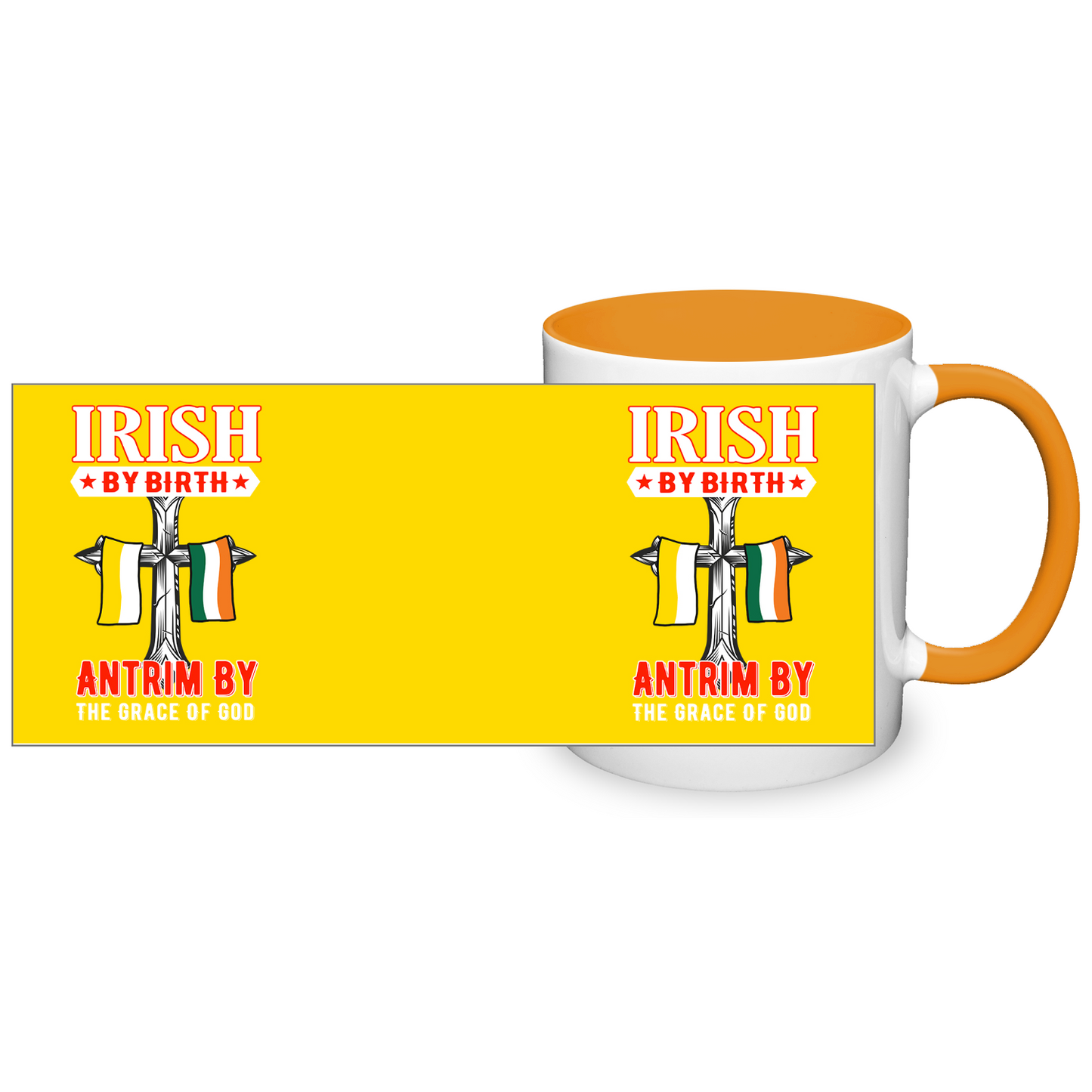 Irish By Birth Antrim By The Grace Of God Mug