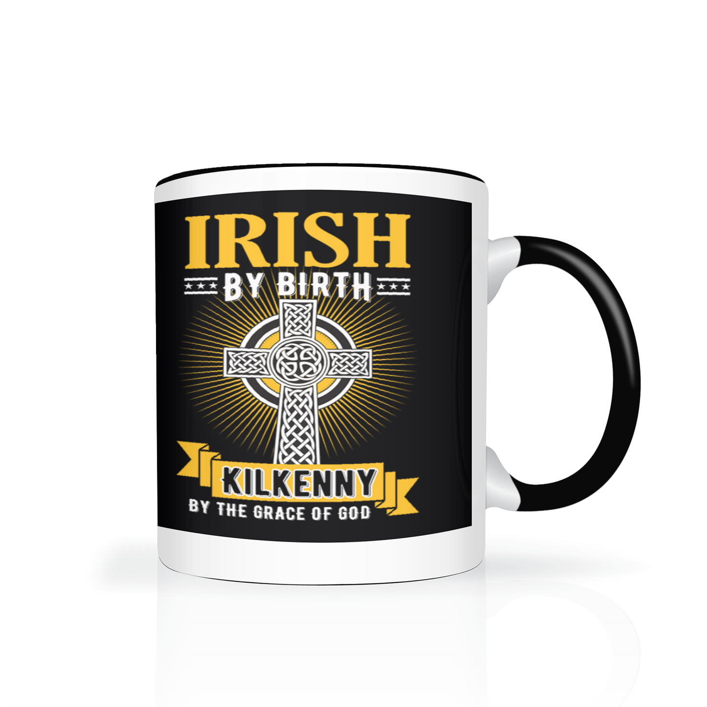 Irish By Birth Kilkenny By The Grace Of God Mug Celtic Cross Mug