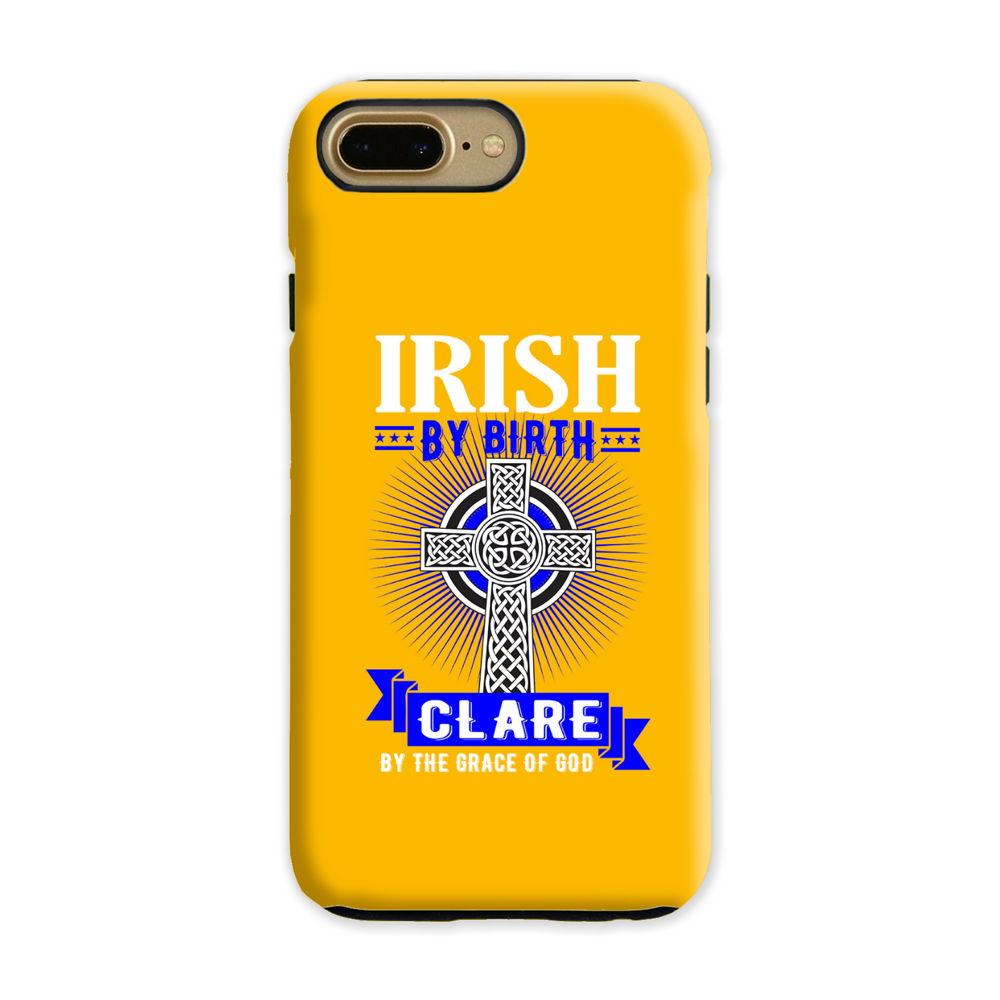 Irish By Birth Clare By The Grace Of God Celtic Cross Phone Case