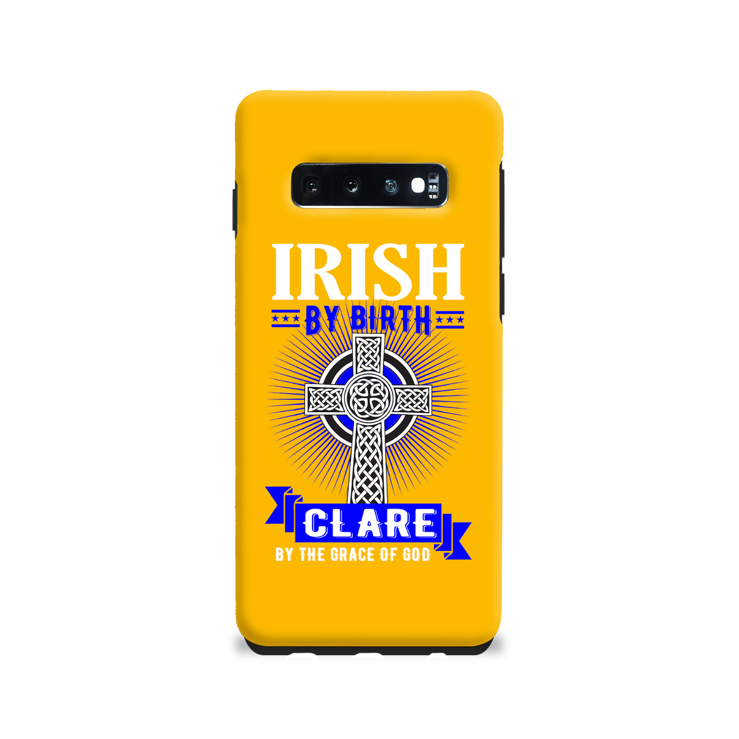 Irish By Birth Clare By The Grace Of God Celtic Cross Phone Case