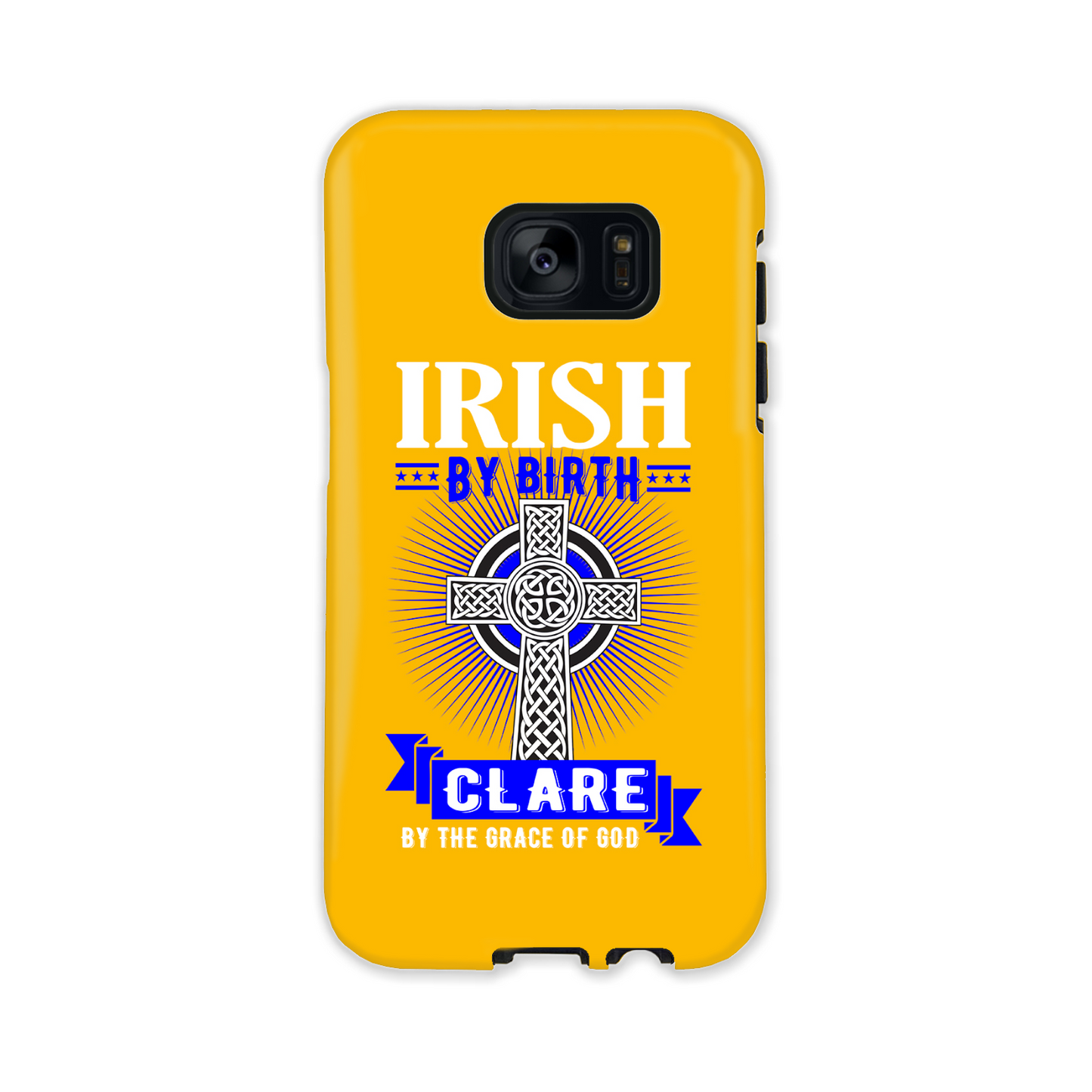 Irish By Birth Clare By The Grace Of God Celtic Cross Phone Case