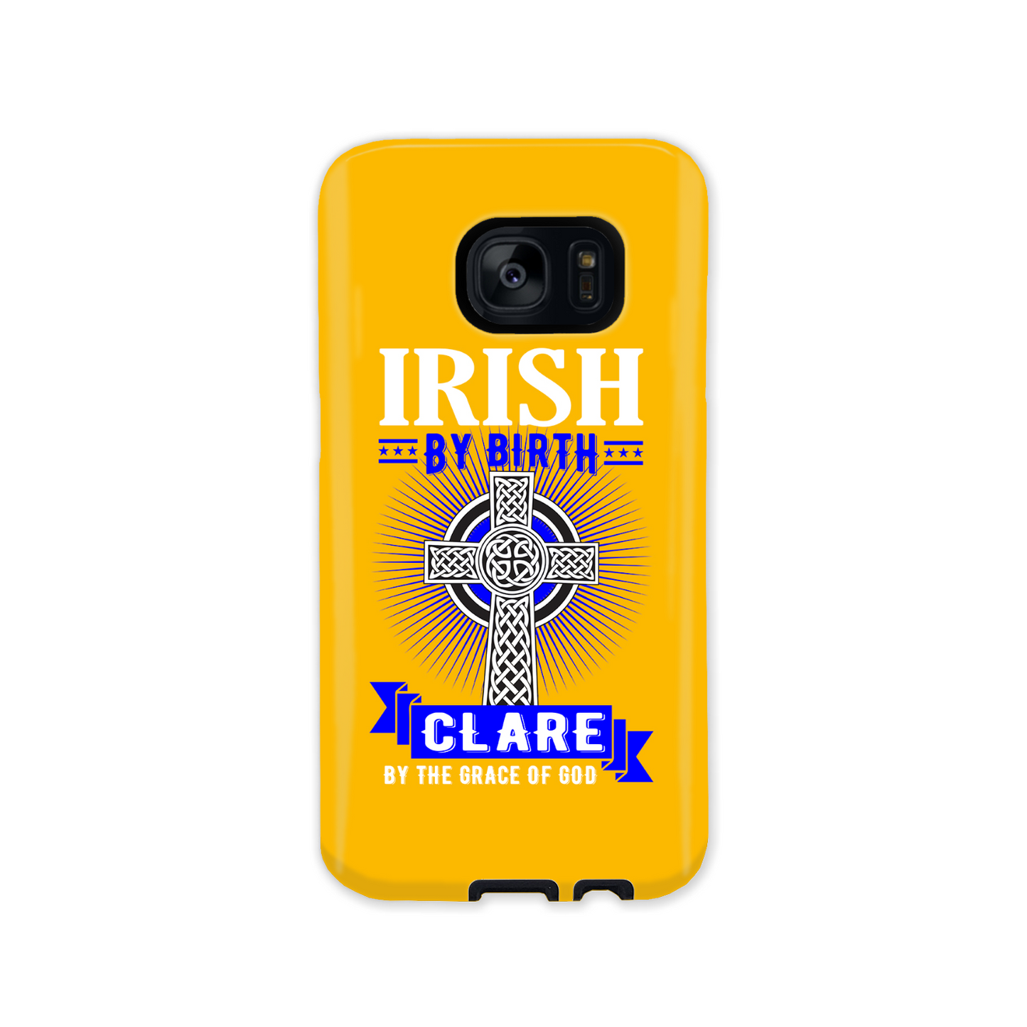 Irish By Birth Clare By The Grace Of God Celtic Cross Phone Case