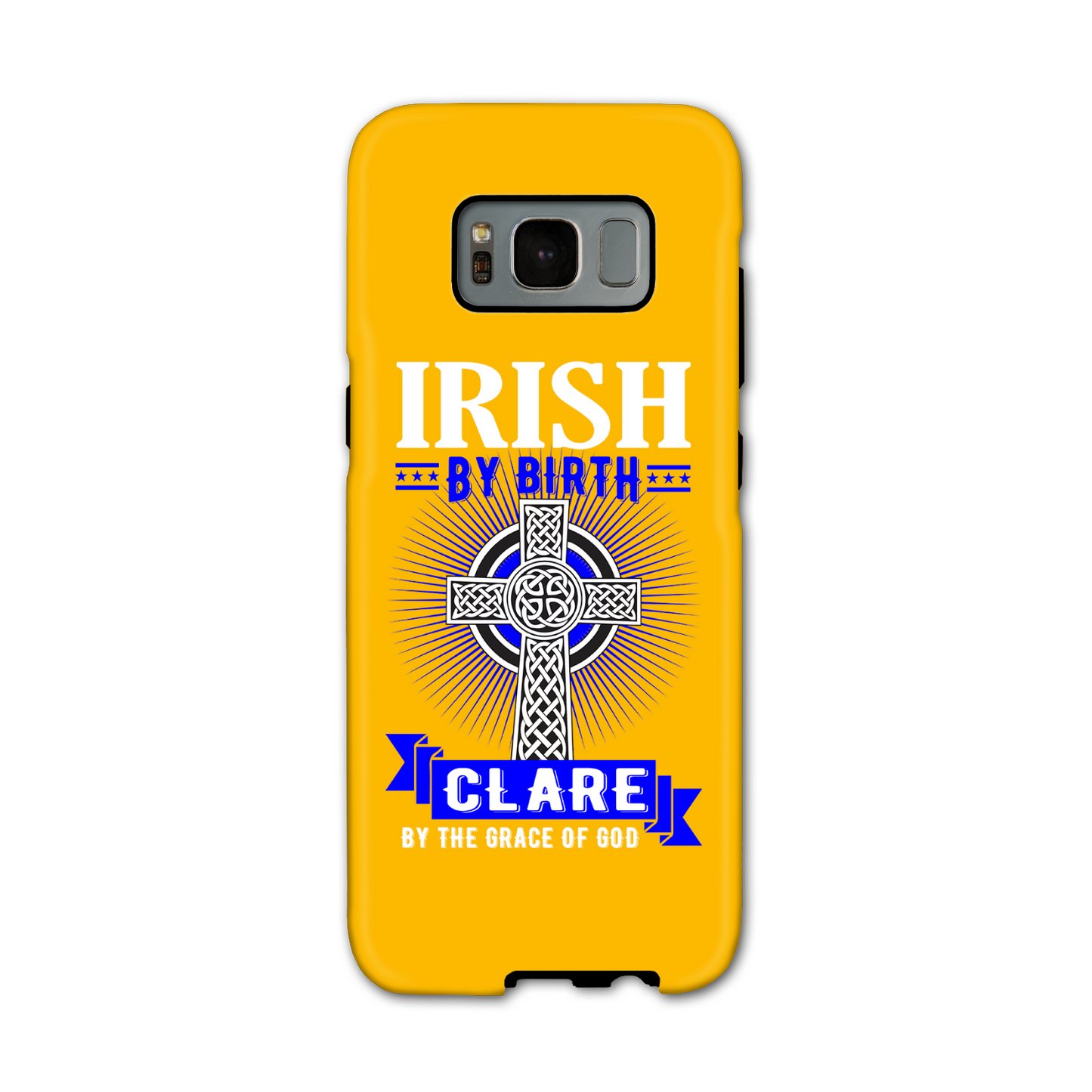 Irish By Birth Clare By The Grace Of God Celtic Cross Phone Case