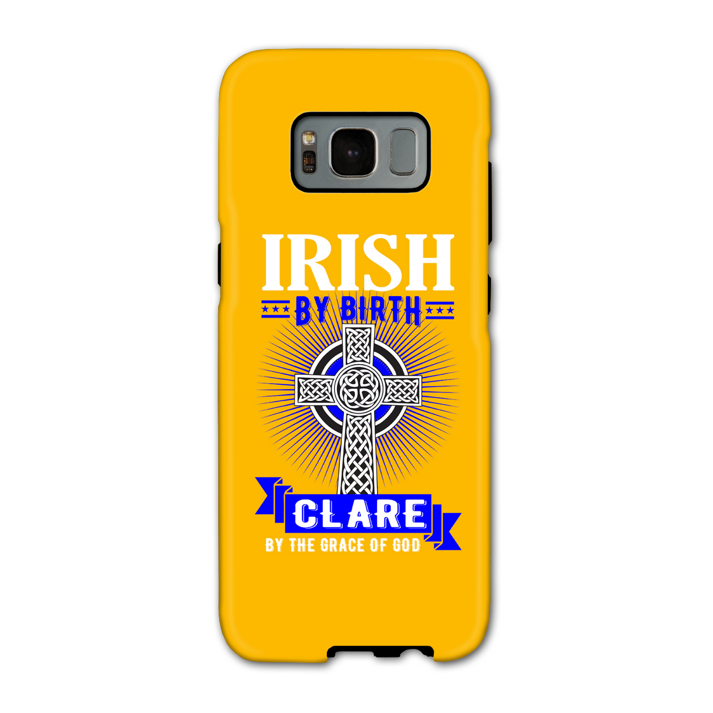 Irish By Birth Clare By The Grace Of God Celtic Cross Phone Case