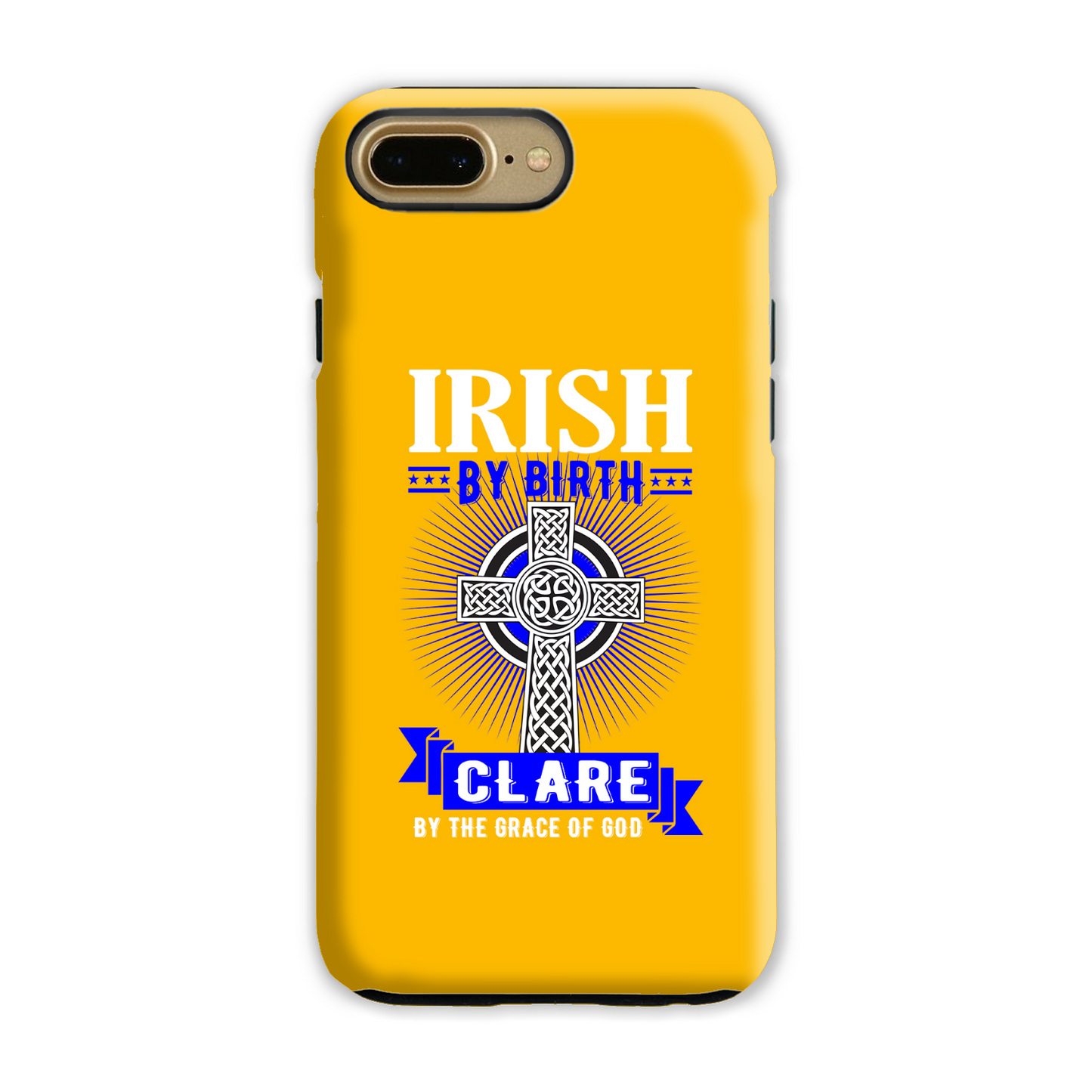 Irish By Birth Clare By The Grace Of God Celtic Cross Phone Case