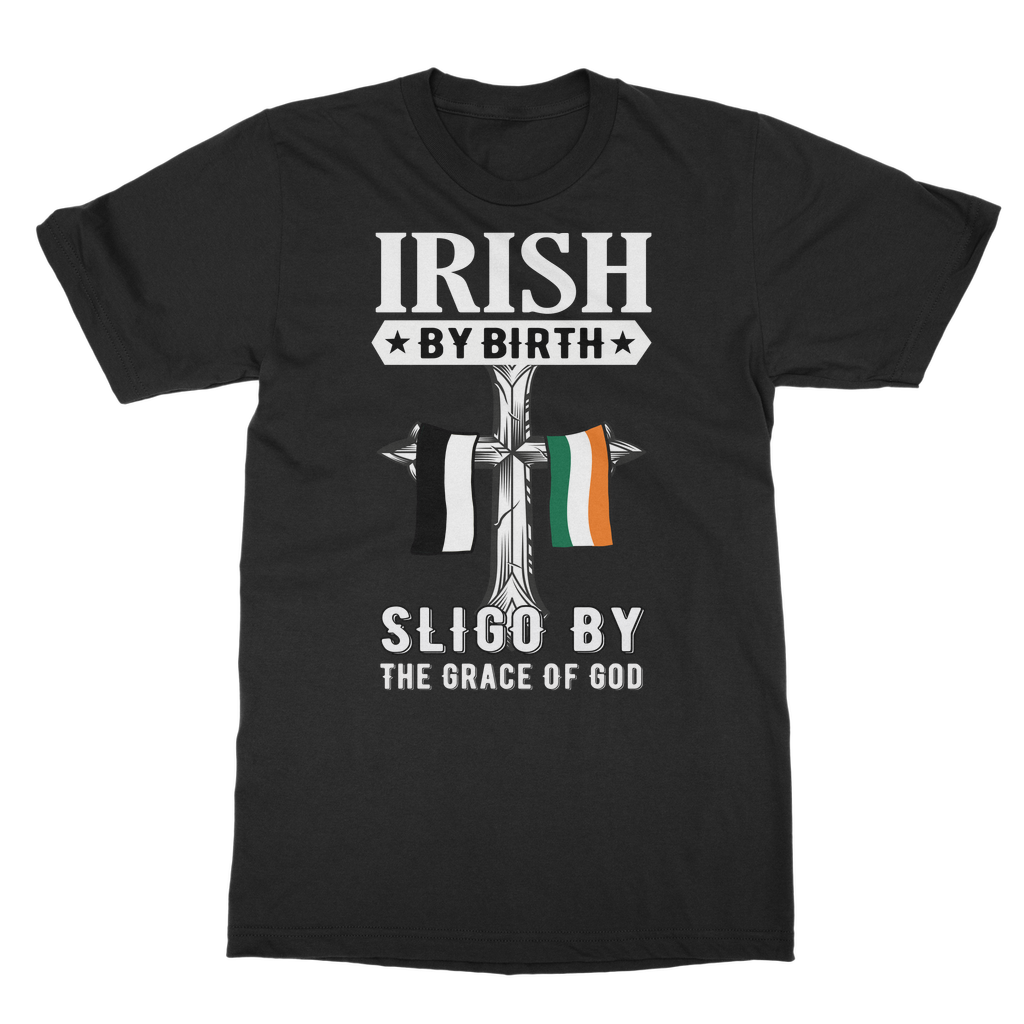 Sligo Irish By Birth Classic Heavy Cotton Adult T-Shirt