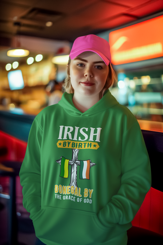 County Donegal Irish By Birth Classic Adult Hoodie