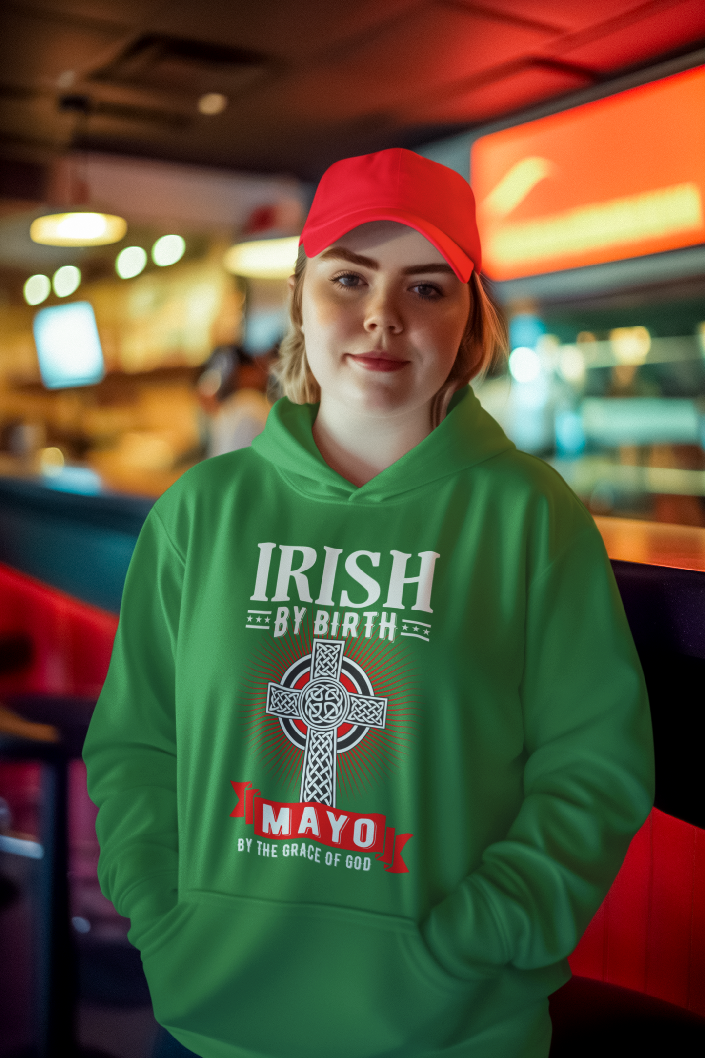 Mayo Hoodie  Irish By Birth Classic  Mayo Hoodies