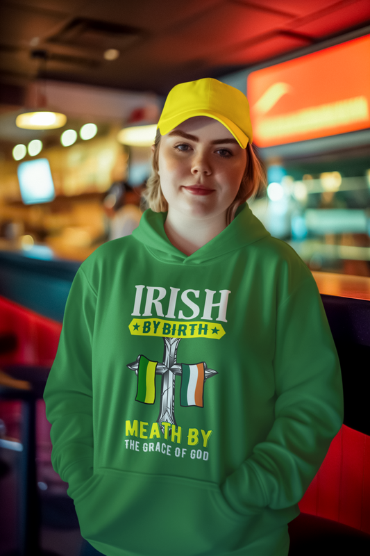 Meath Irish By Birth Classic Meath  Hoodie