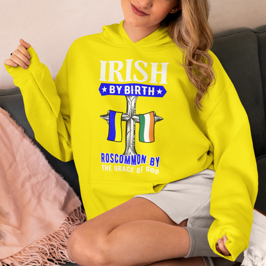 County Roscommon Irish By Birth Classic Adult Hoodie