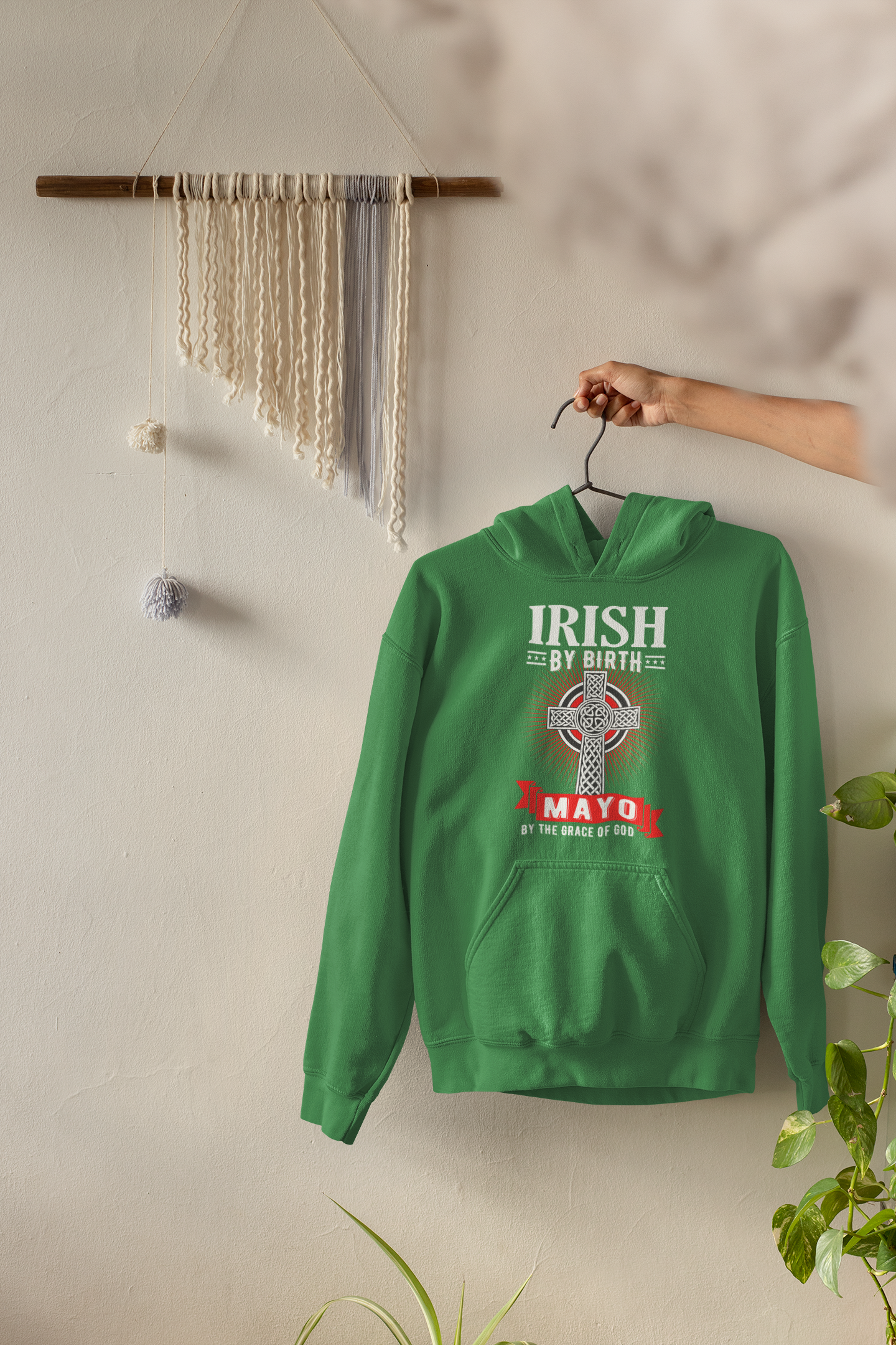 Mayo Hoodie  Irish By Birth Classic  Mayo Hoodies