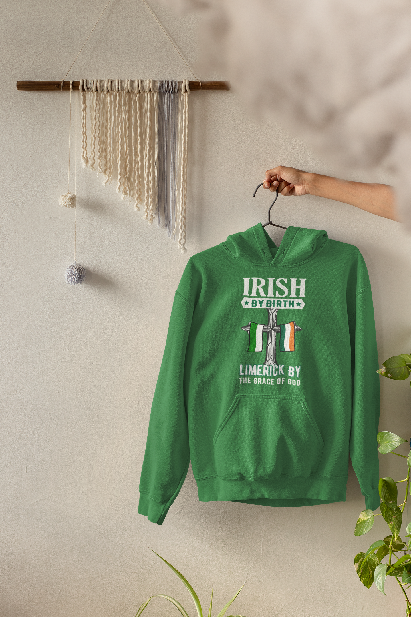 Limerick Hoodie Irish By Birth Classic Adult Hoodie
