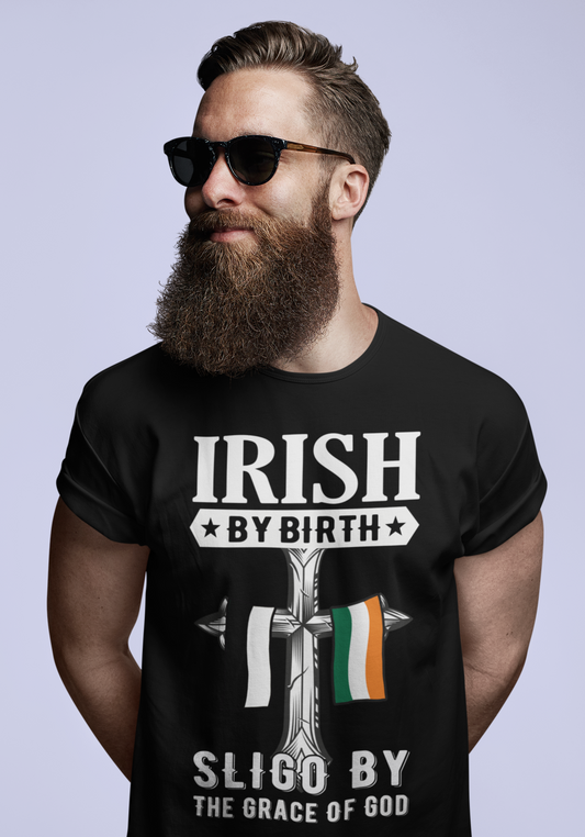 Sligo Irish By Birth Classic Heavy Cotton Adult T-Shirt