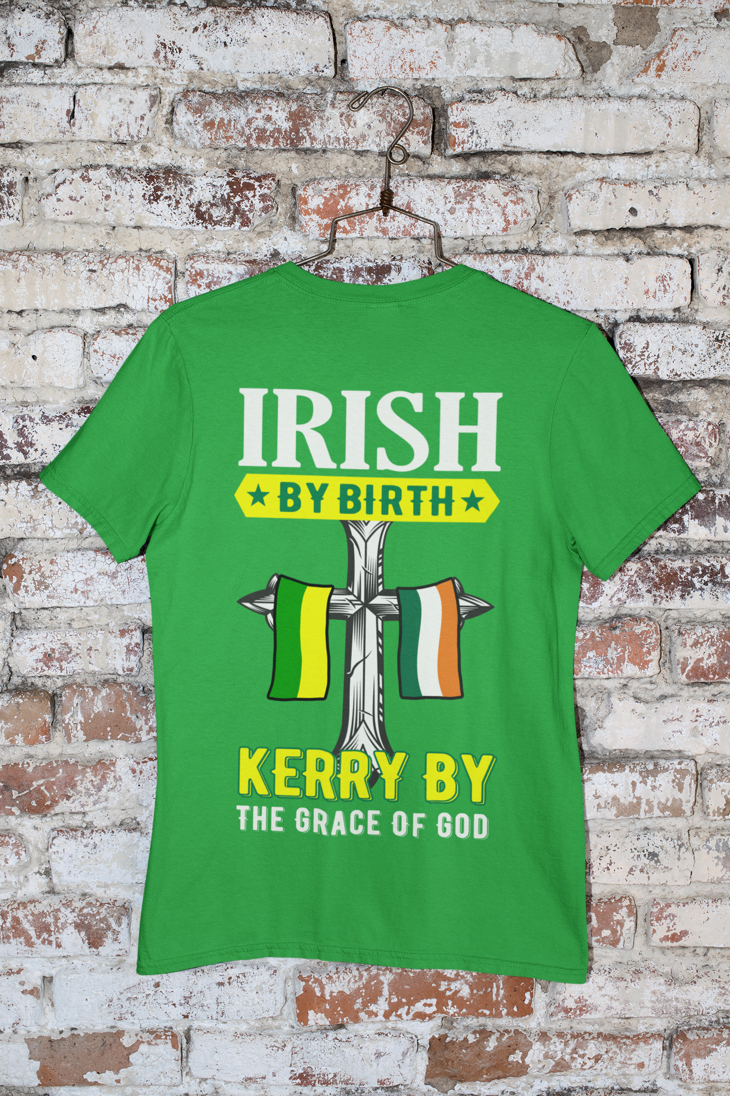 County Kerry Irish By Birth Classic Heavy Cotton Adult T-Shirt