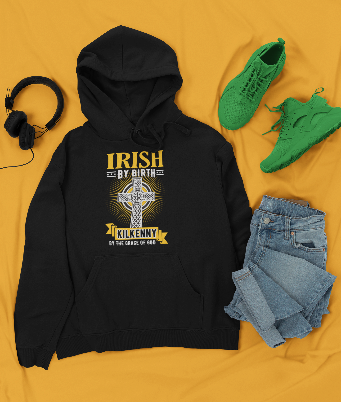 County Kilkenny Irish By Birth Classic Adult Hoodie
