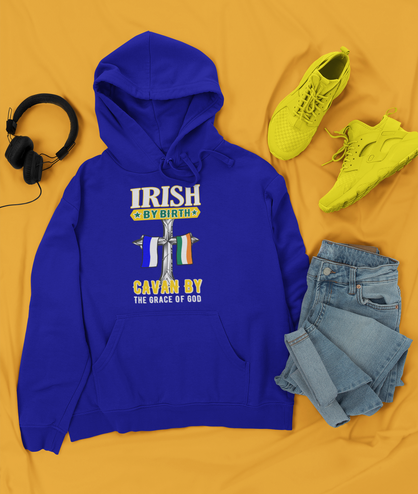 County Cavan Irish By Birth Classic Adult Hoodie