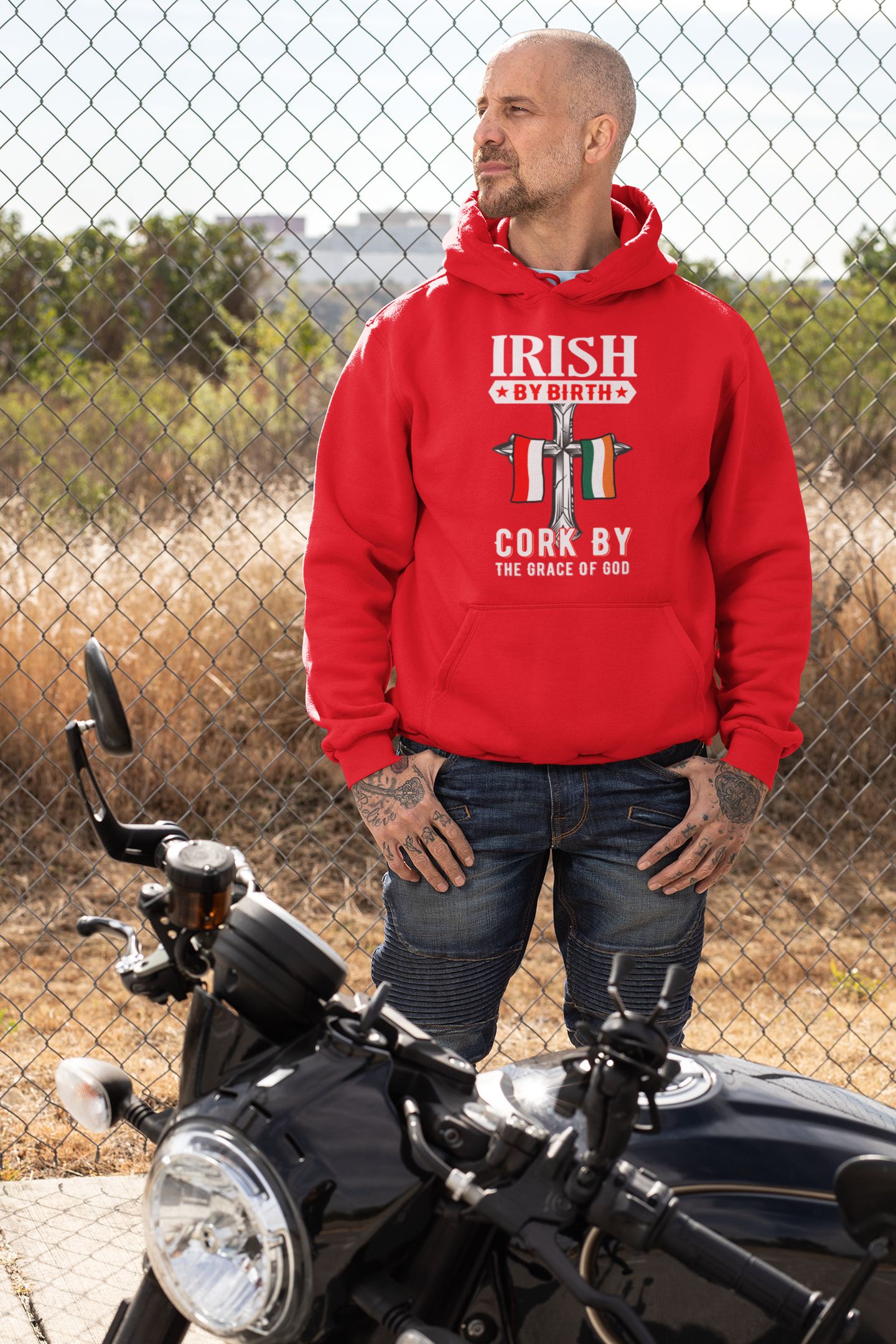 County Cork Irish By Birth Classic Adult Hoodie