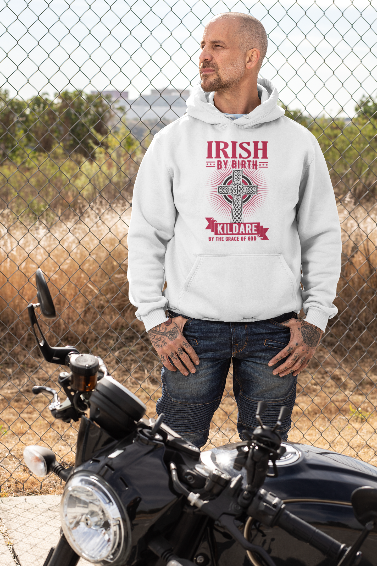 County Kildare Irish By Birth Classic Adult Hoodie