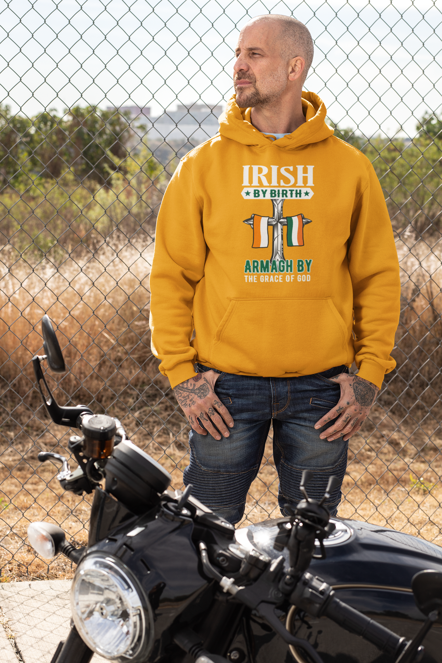 Armagh Hoodie Irish By Birth Classic Adult Hoodie