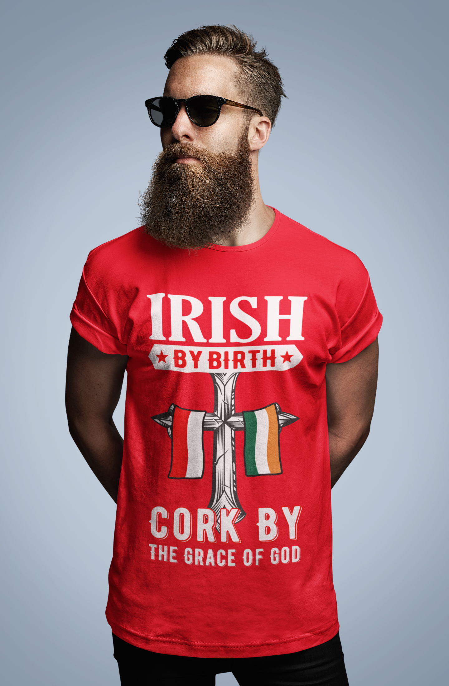 Cork Irish By Birth Classic Heavy Cotton Adult T-Shirt