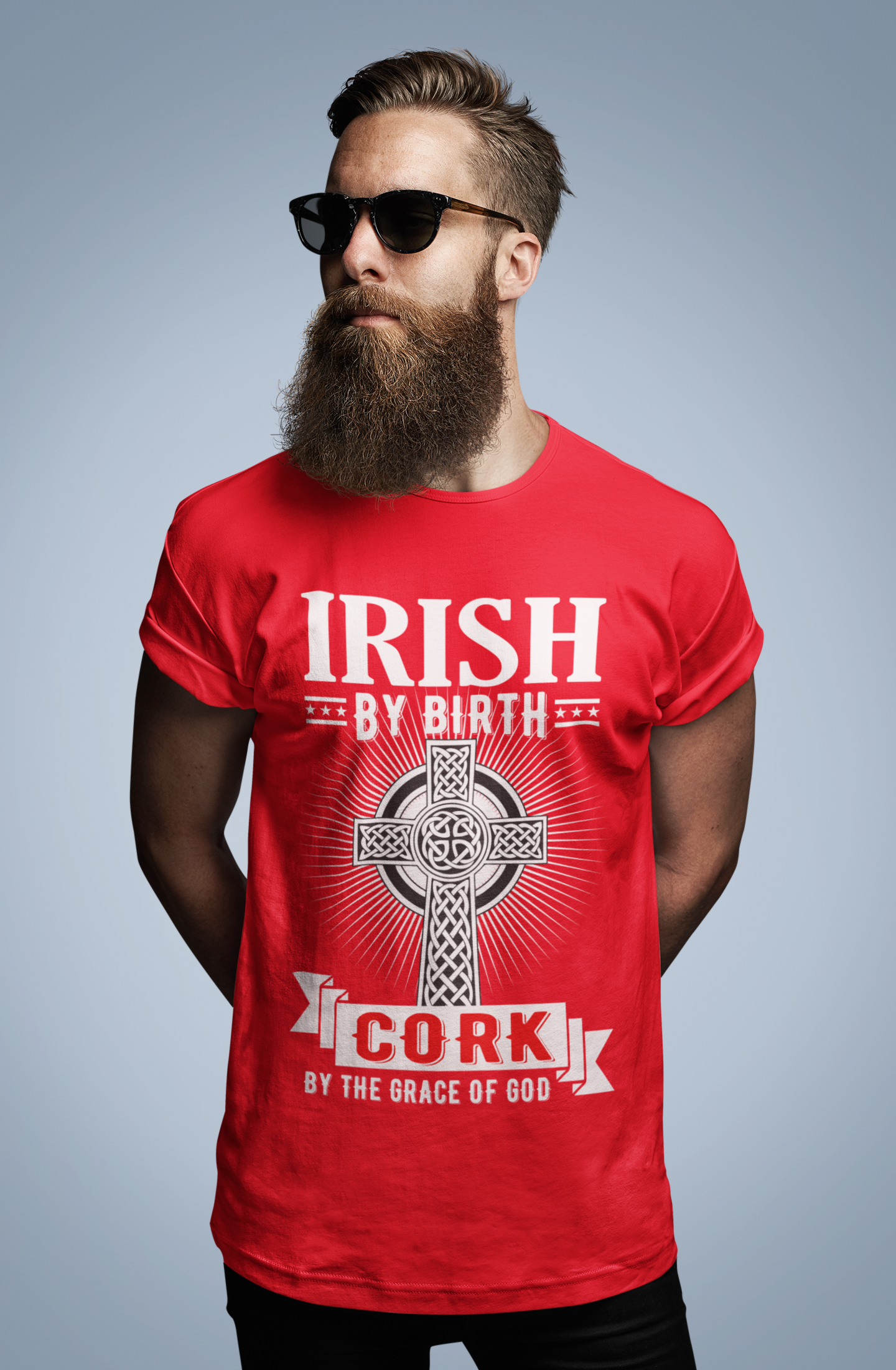 Cork Irish By Birth Classic Heavy Cotton Adult Unisex T-Shirt