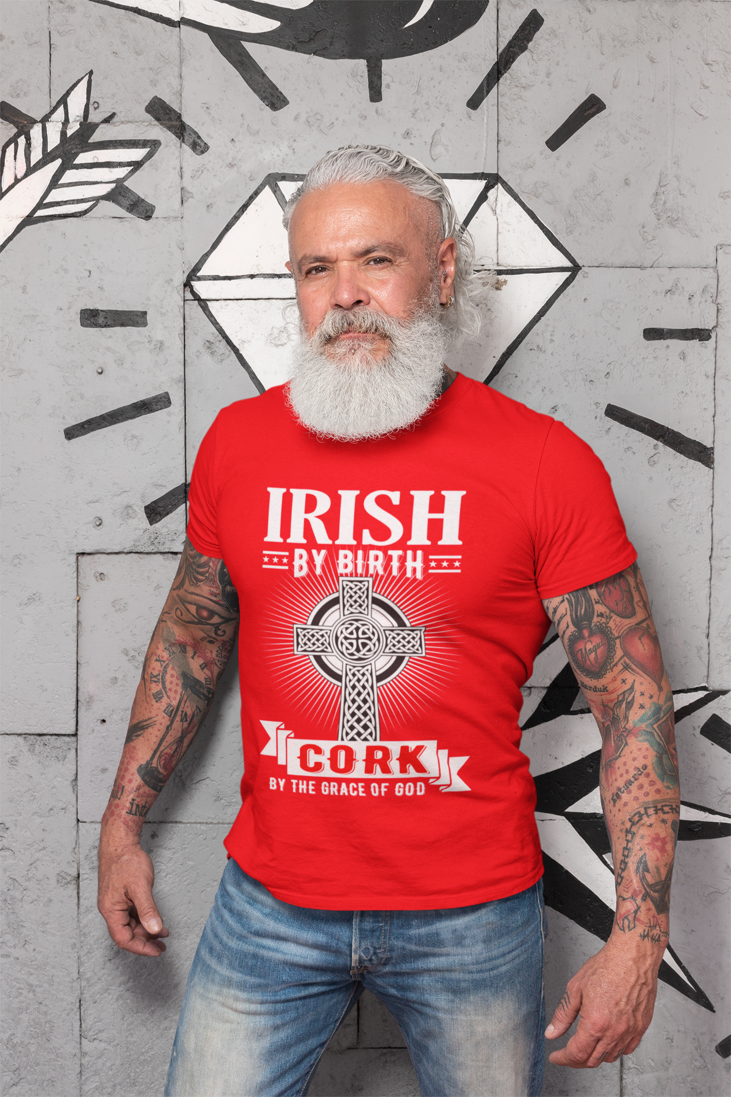 Cork Irish By Birth Classic Heavy Cotton Adult Unisex T-Shirt