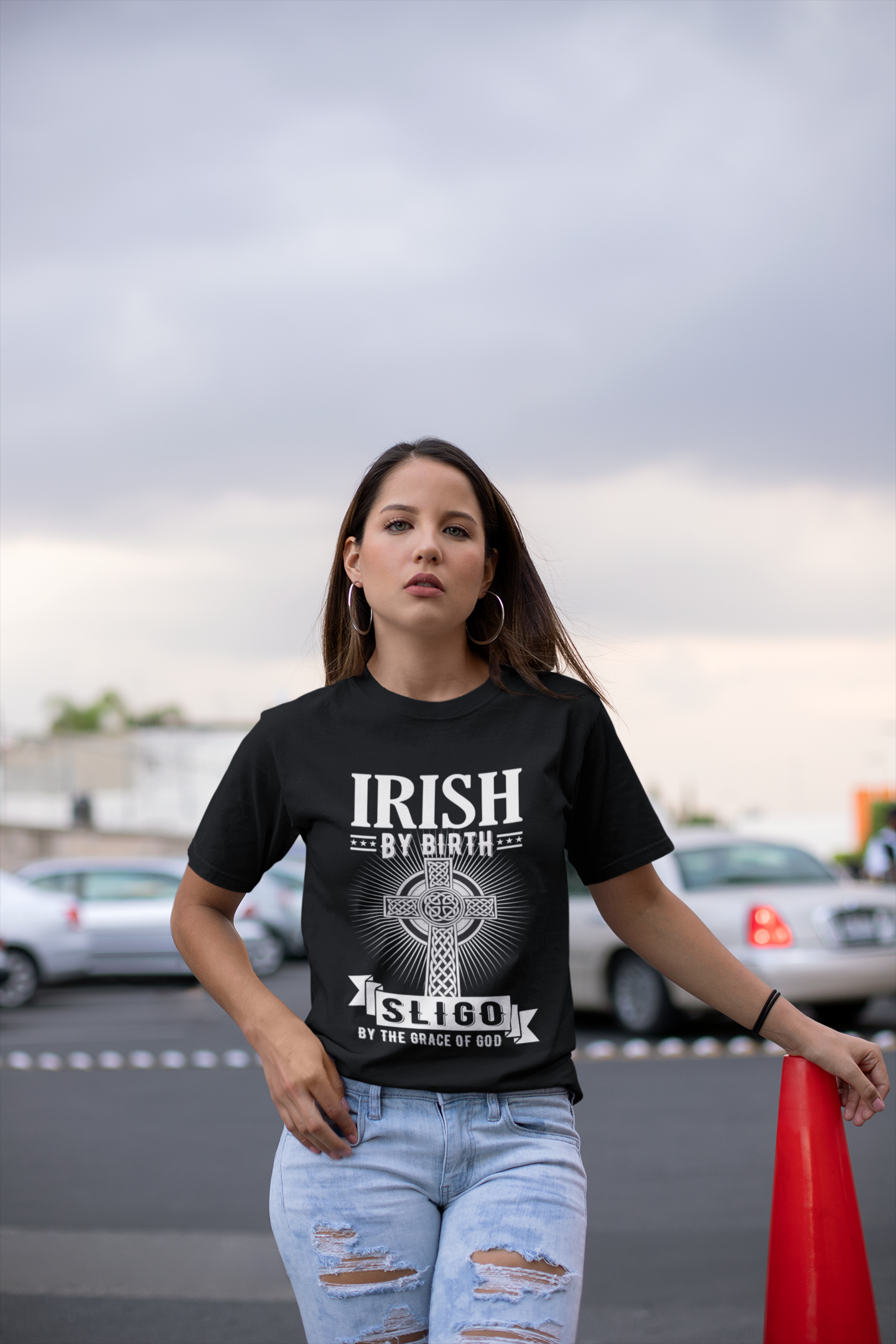 Sligo Irish By Birth Classic Heavy Cotton Adult T-Shirt