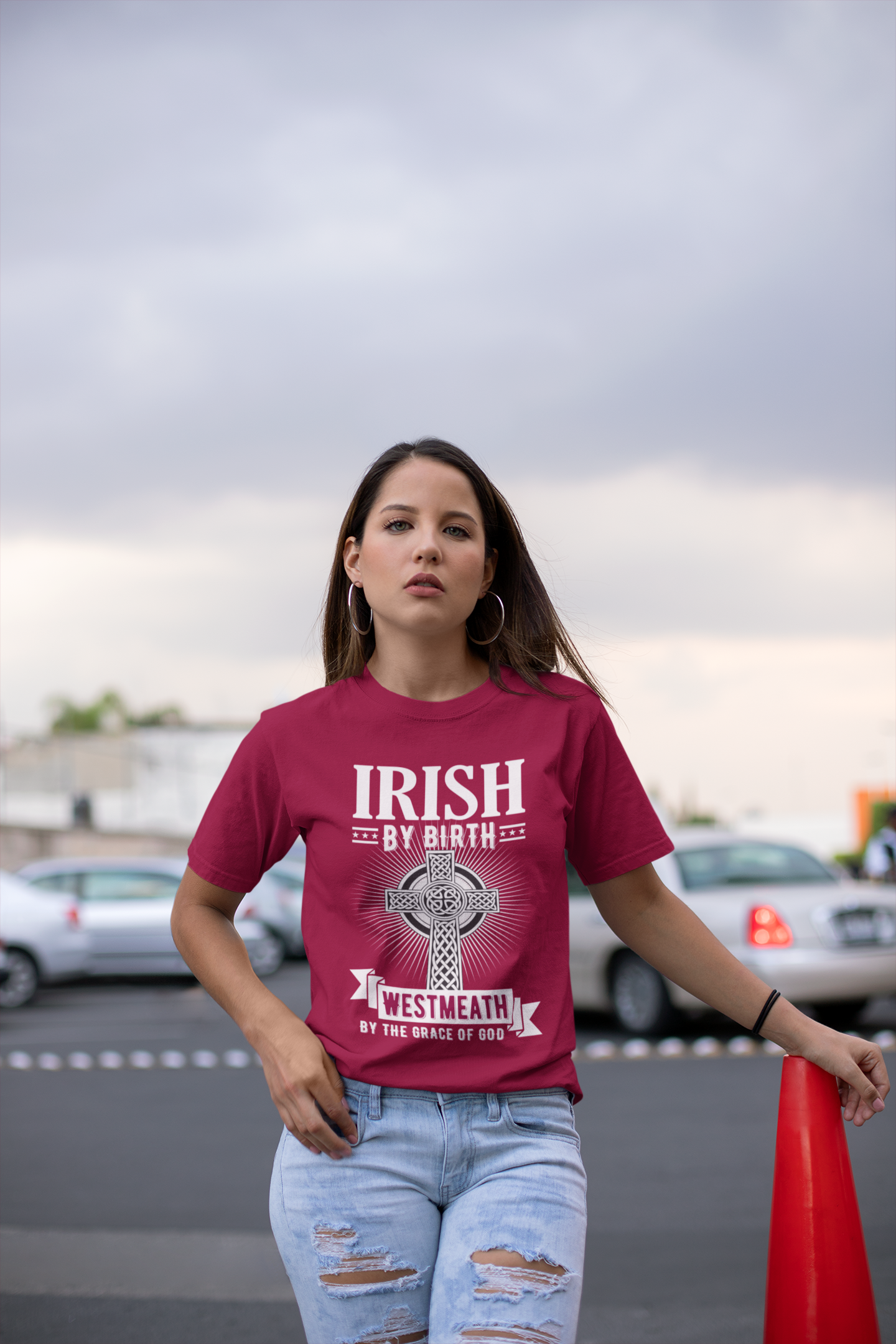 Westmeath T shirt Irish By Birth Classic Heavy Cotton Adult West Meath T-Shirts