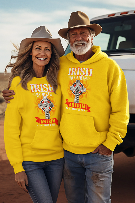 County Antrim Irish By Birth Classic Adult Hoodie
