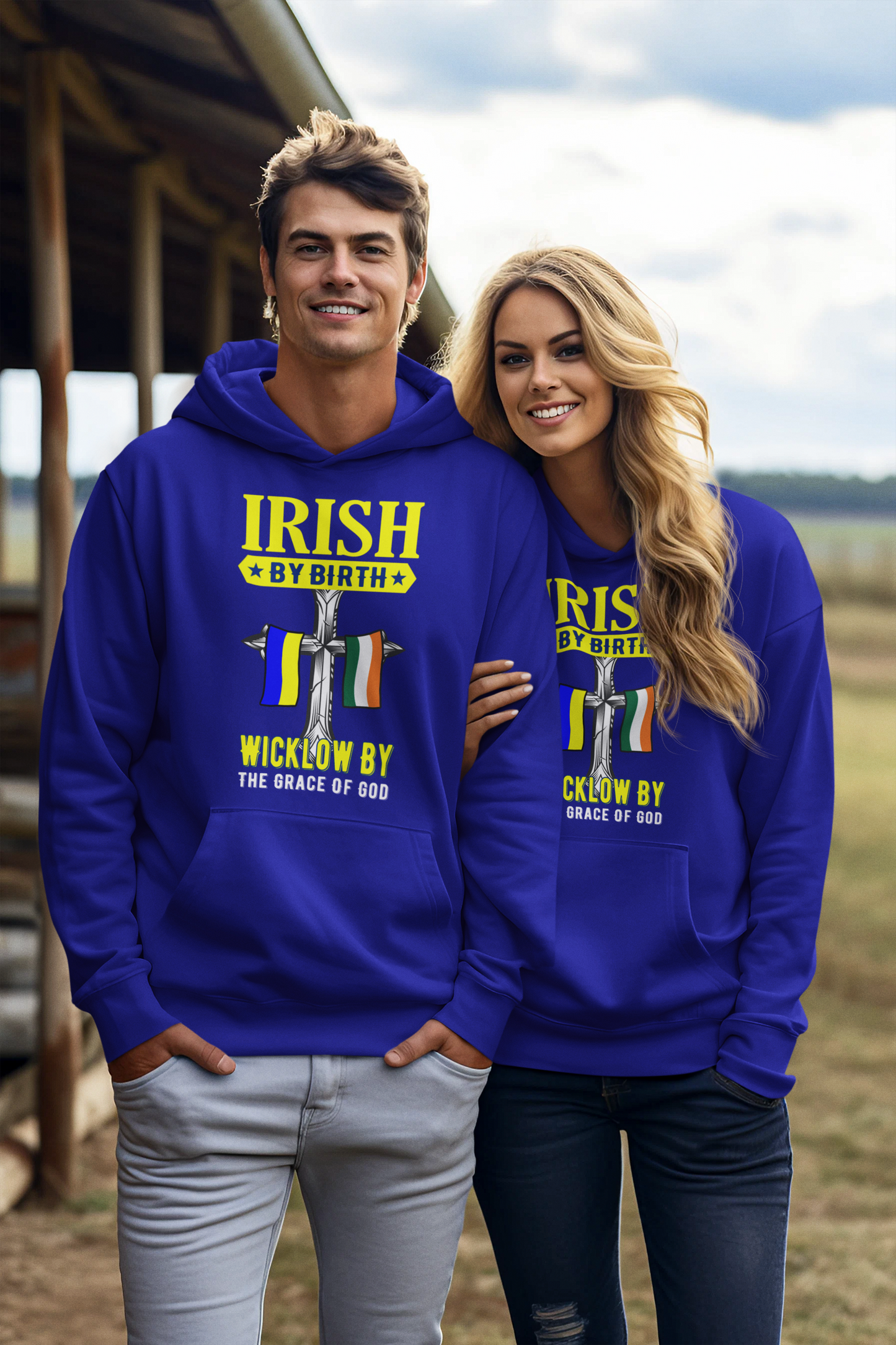 County Wicklow Irish By Birth Classic Adult Hoodie