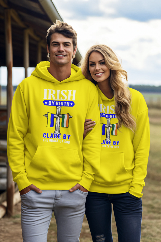 Clare Irish By Birth Classic Adult Hoodie