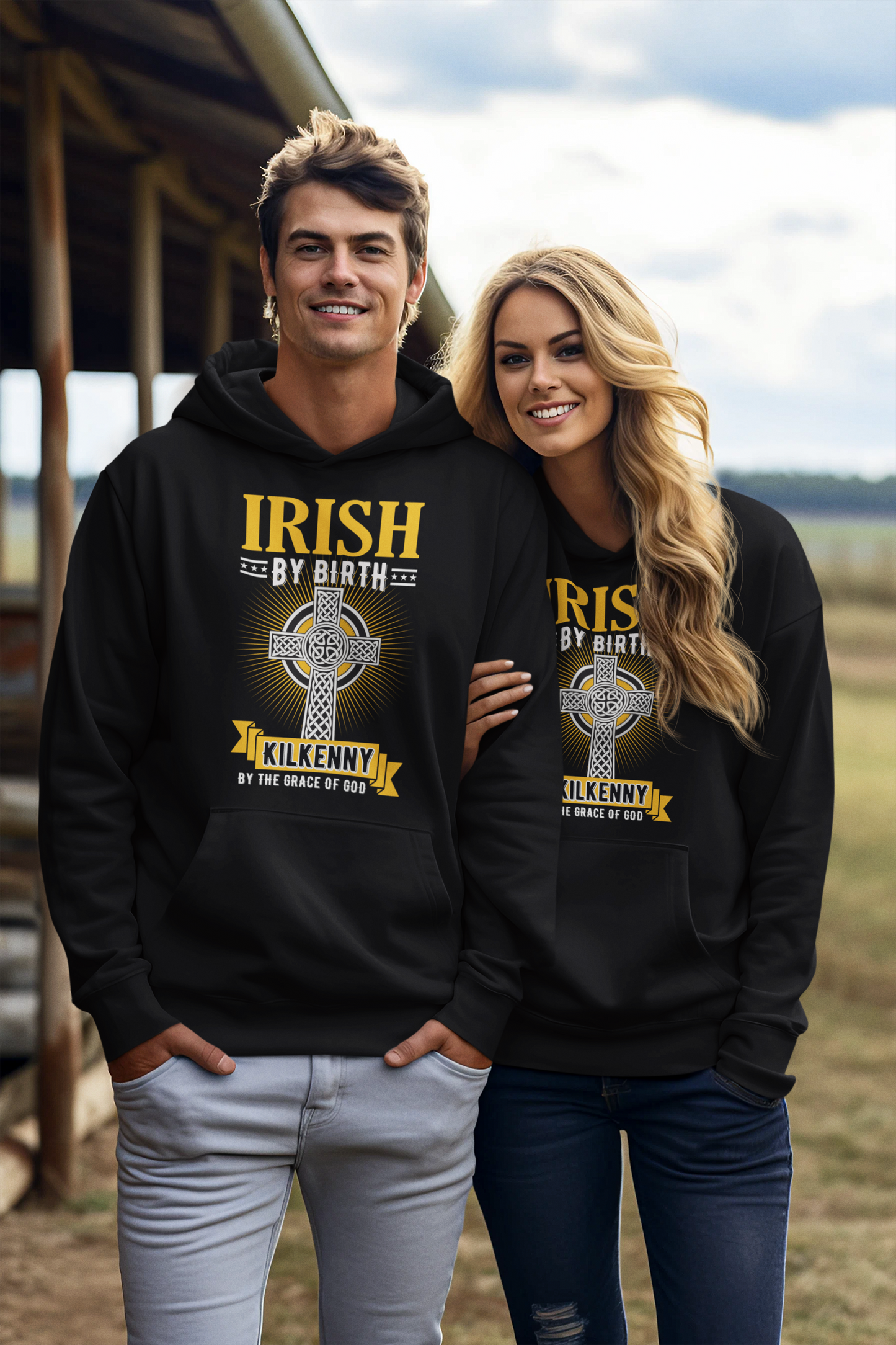 County Kilkenny Irish By Birth Classic Adult Hoodie