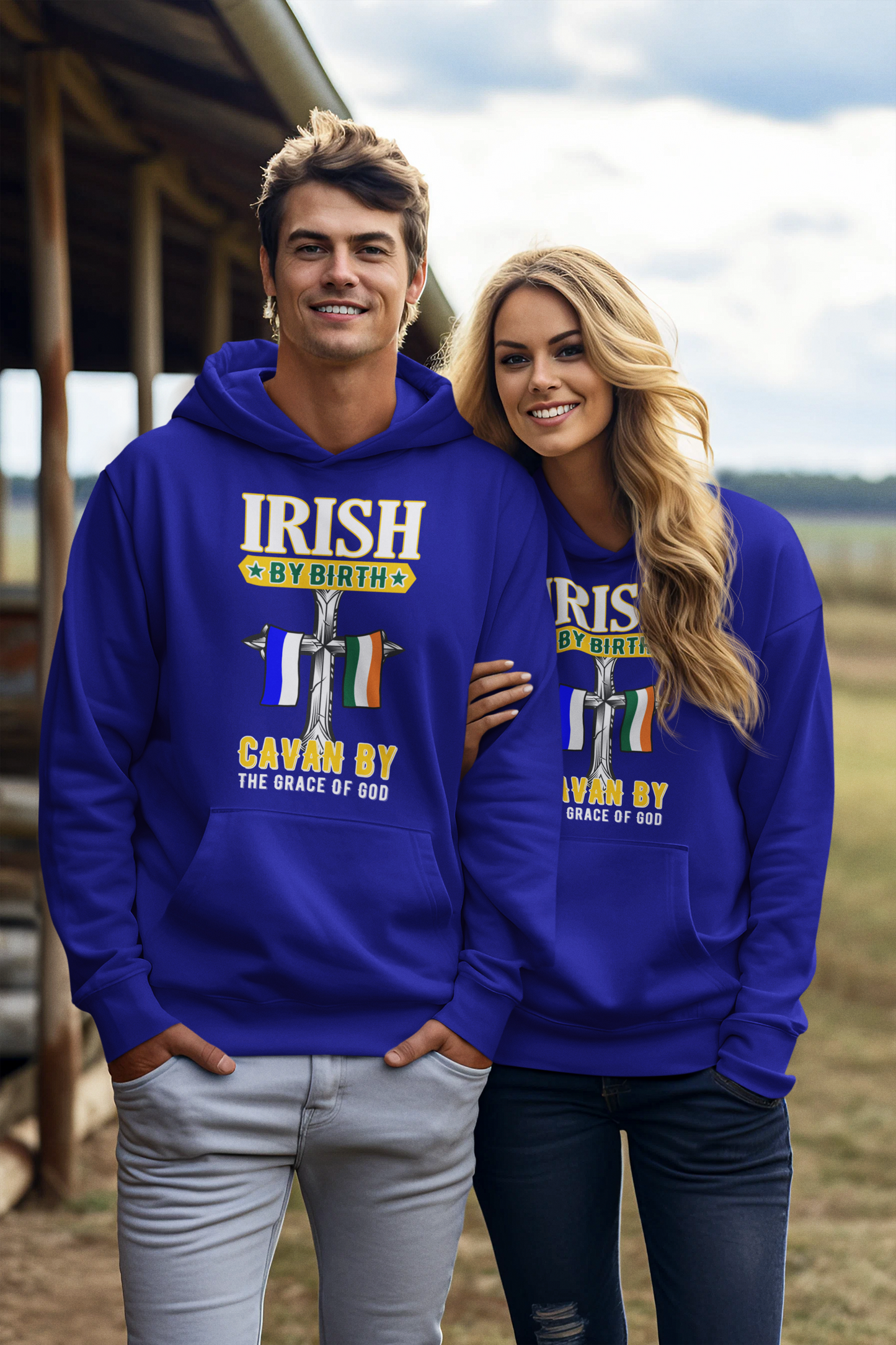 County Cavan Irish By Birth Classic Adult Hoodie