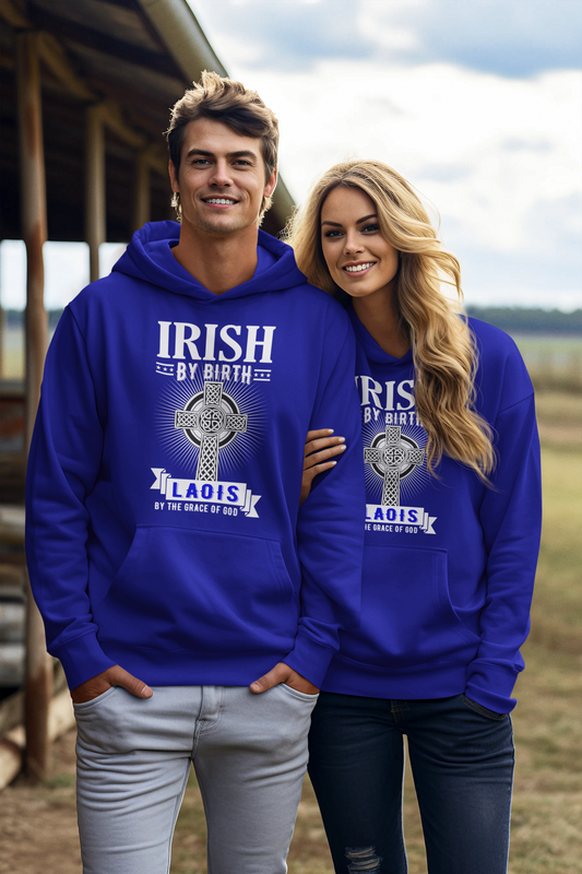 County Laois Irish By Birth Classic Adult Hoodie