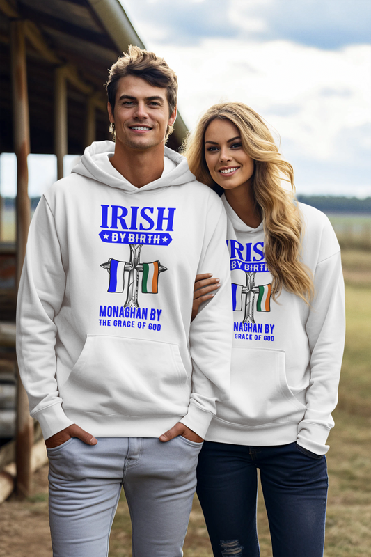 County Monaghan Irish By Birth Classic Adult Hoodie