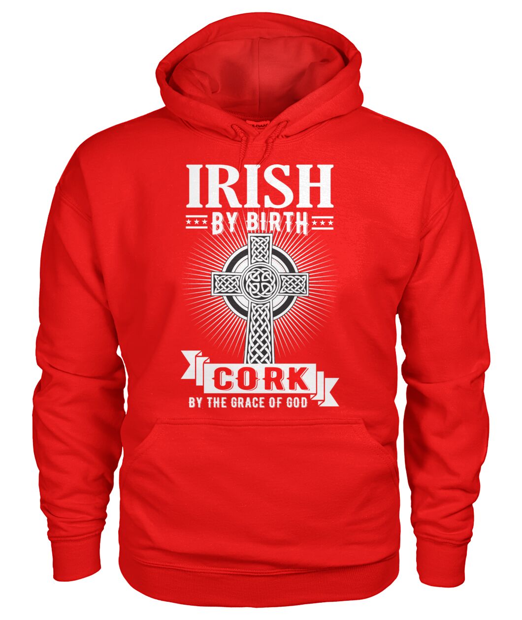 County Cork Irish By Birth Celtic Cross Classic Adult Hoodie