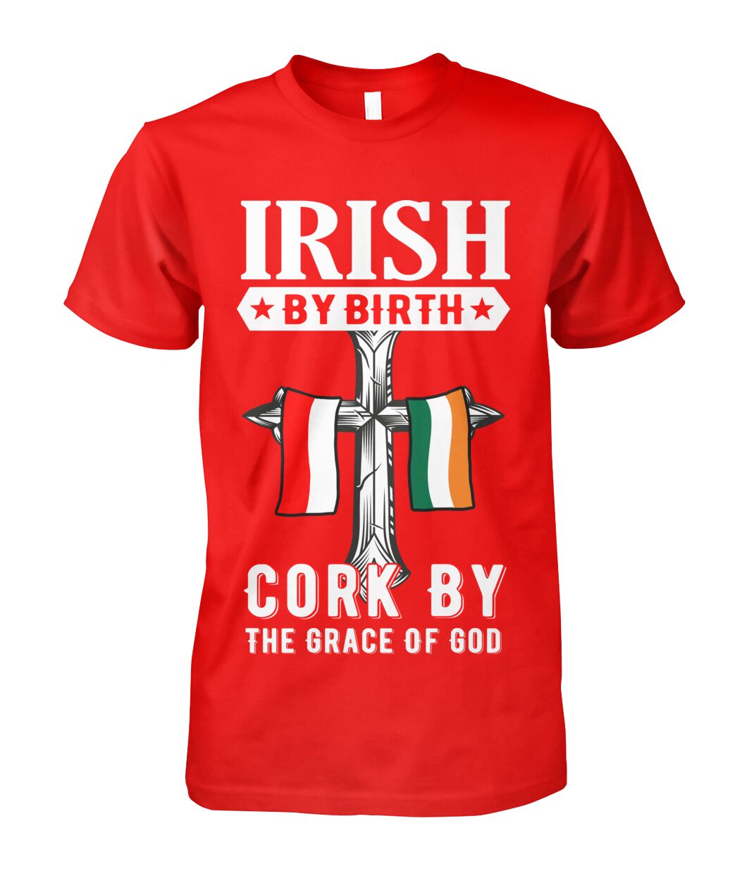 Cork Irish By Birth Classic Heavy Cotton Adult T-Shirt