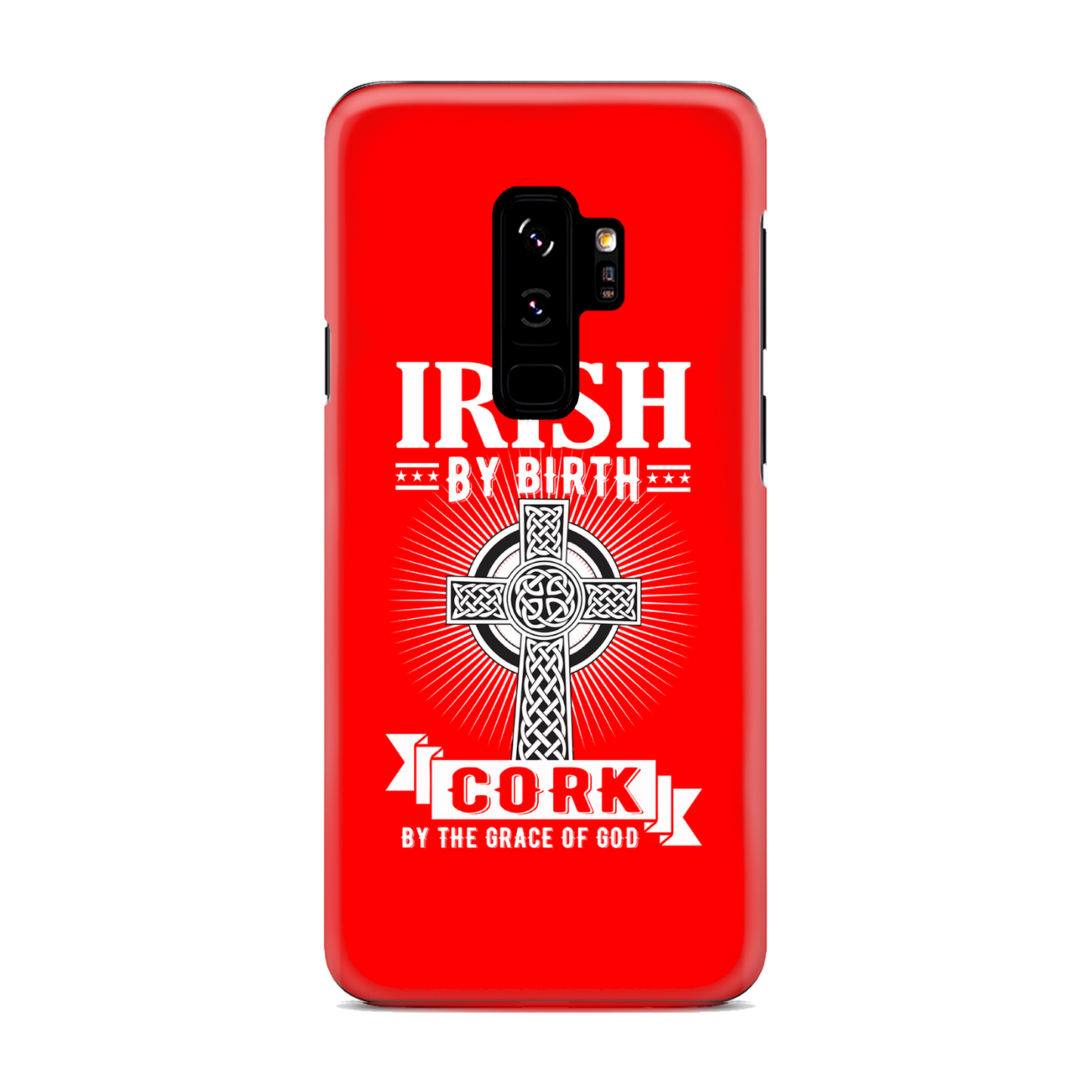 Irish By Birth Cork By The Grace Of God Celtic Cross Phone Case