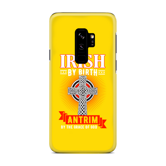 Antrim Irish By Birth Antrim By The Grace Of God Celtic Cross Phone Case 2