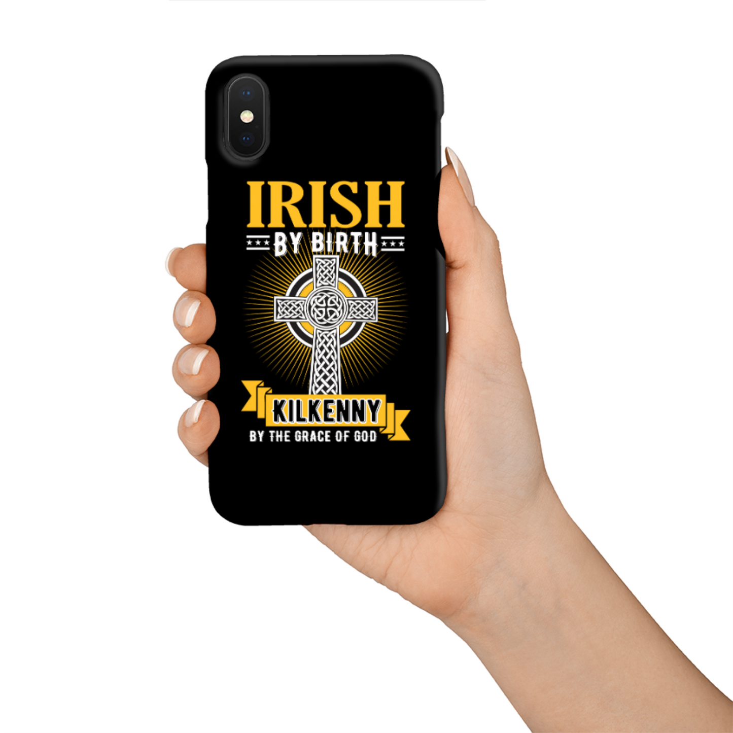 Irish By Birth Kilkenny By The Grace Of God Phone Case Celtic Cross