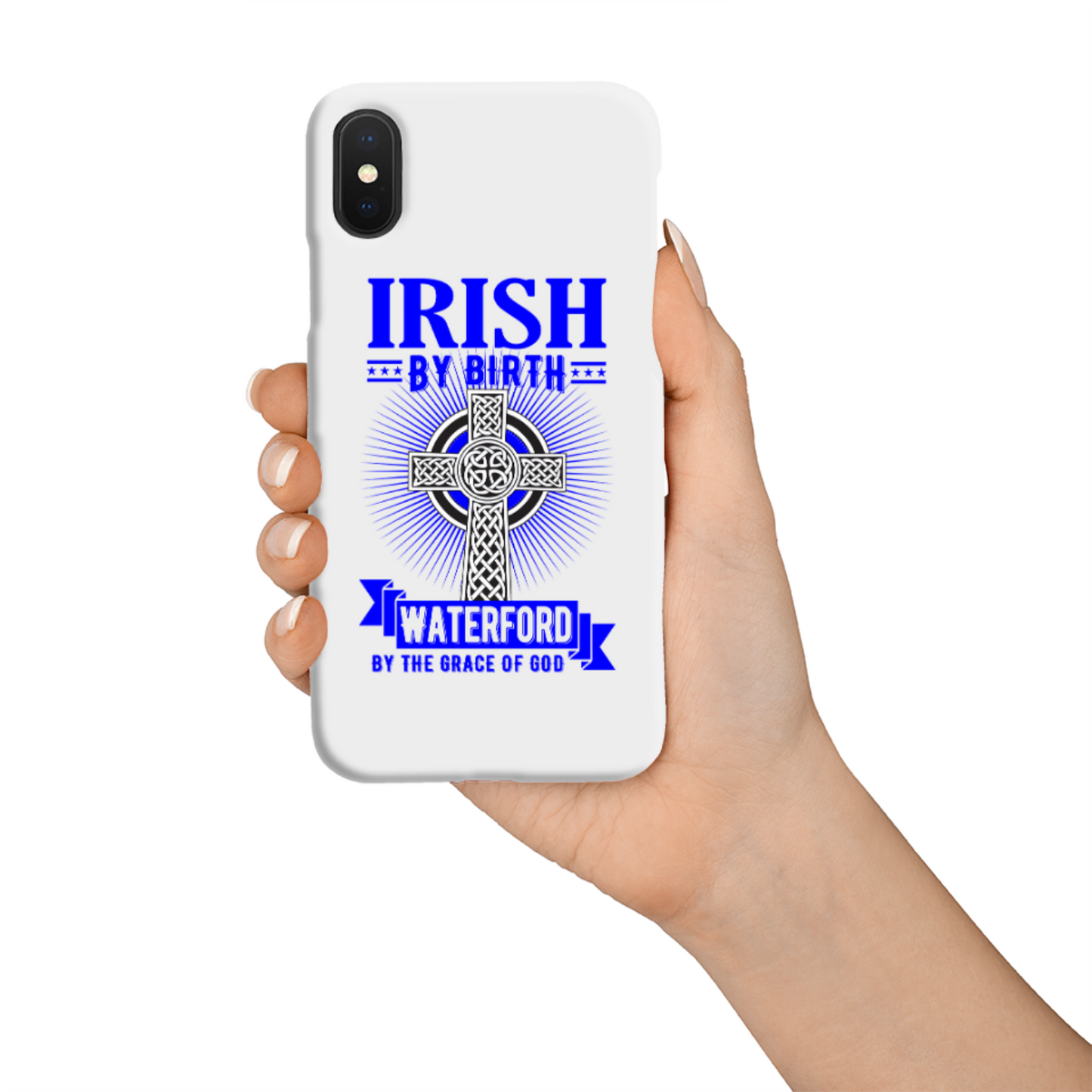 Irish By Birth Waterford By The Grace Of God Phone Case Celtic Cross Phone Case