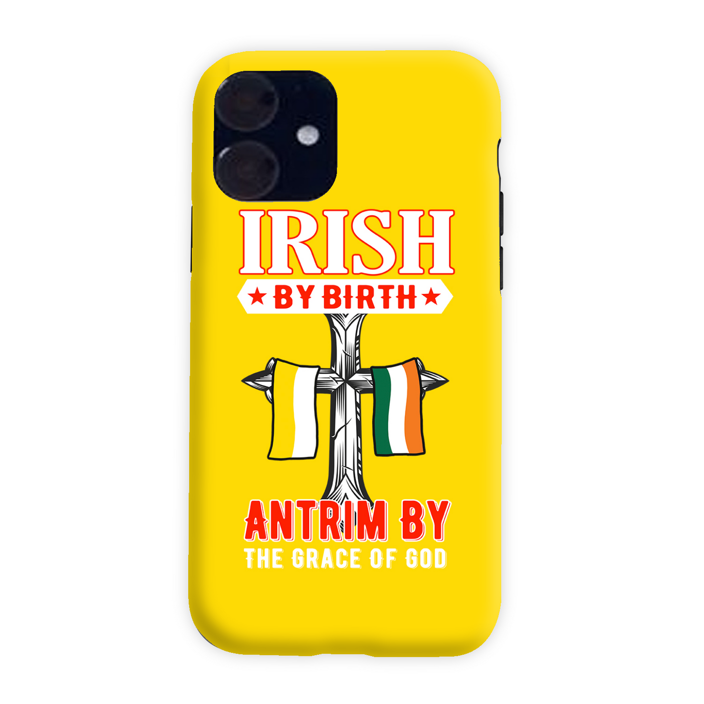 Antrim Irish By Birth Antrim By The Grace Of God Celtic Cross Phone Case