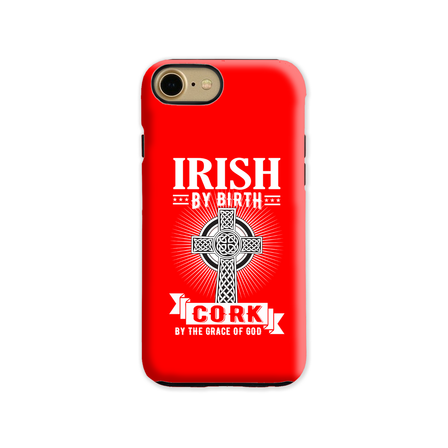 Irish By Birth Cork By The Grace Of God Celtic Cross Phone Case