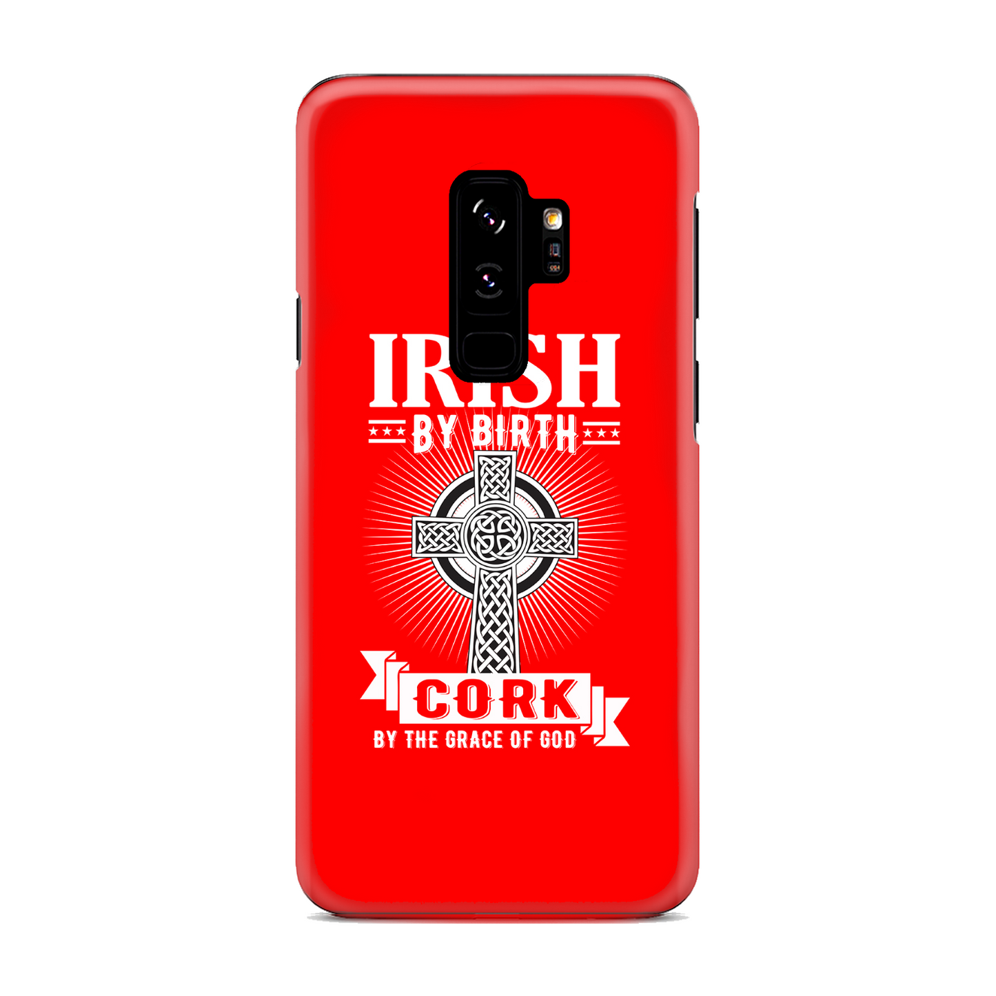 Irish By Birth Cork By The Grace Of God Celtic Cross Phone Case