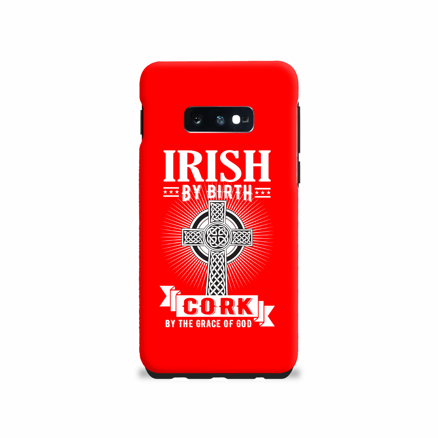 Irish By Birth Cork By The Grace Of God Celtic Cross Phone Case
