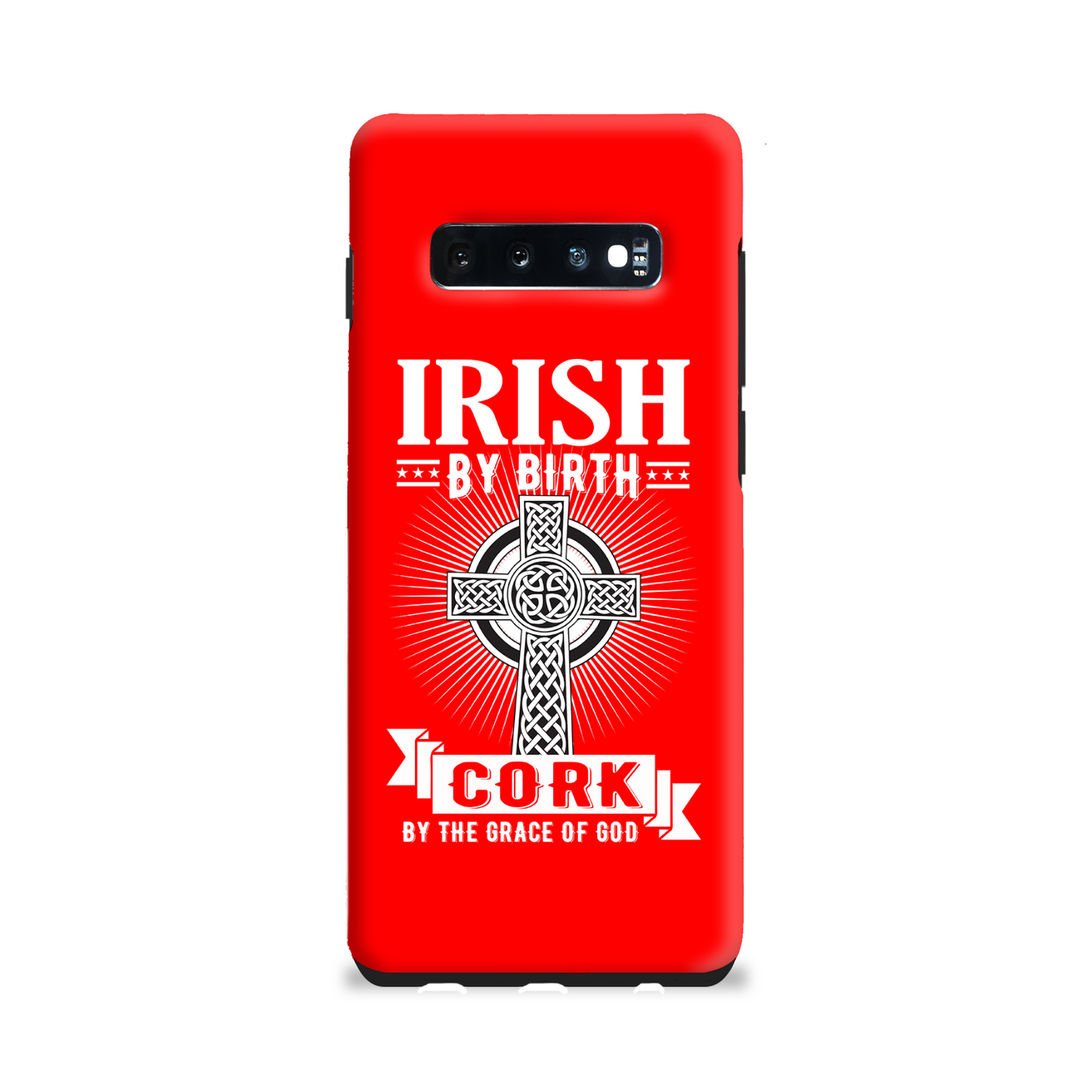 Irish By Birth Cork By The Grace Of God Celtic Cross Phone Case