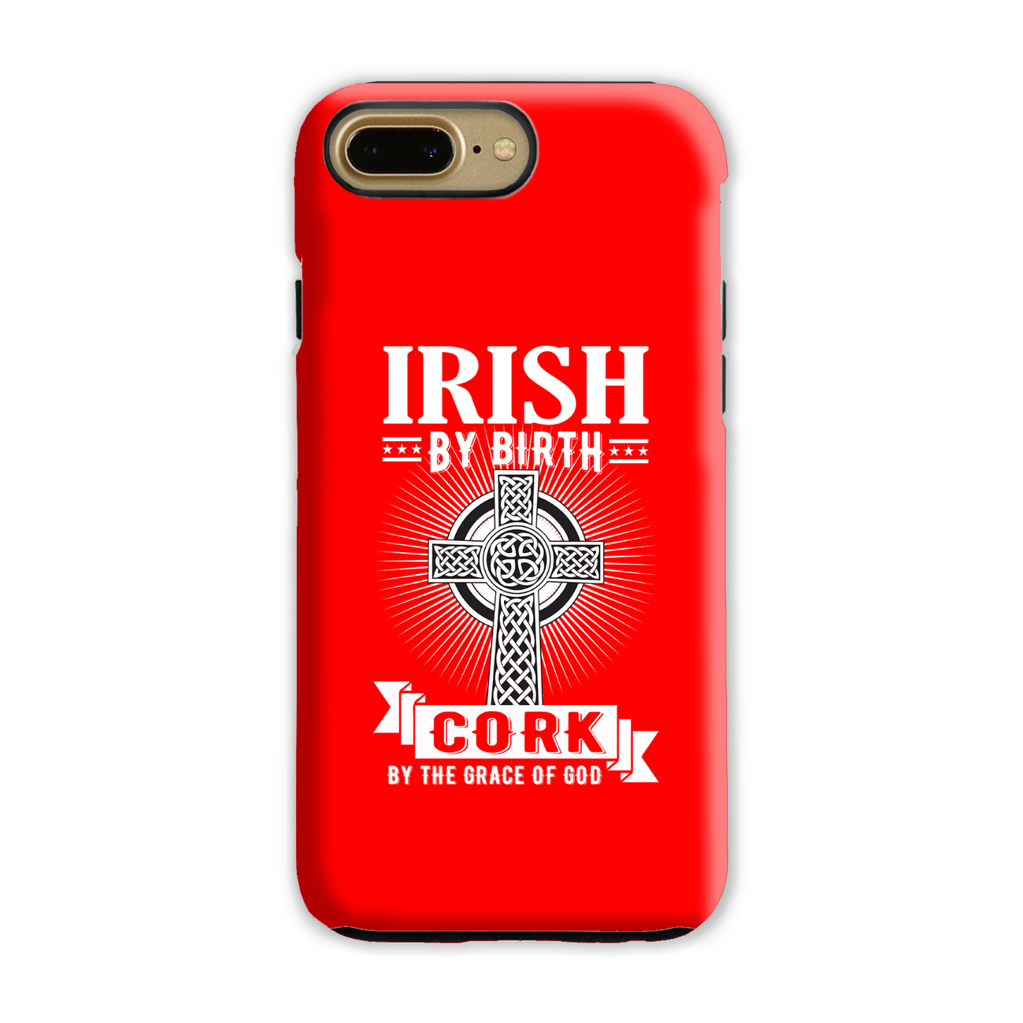 Irish By Birth Cork By The Grace Of God Celtic Cross Phone Case